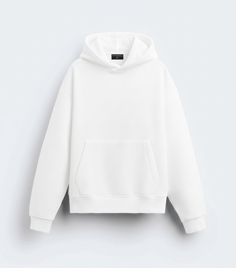 White - Heavy weight Oversized Hoodie