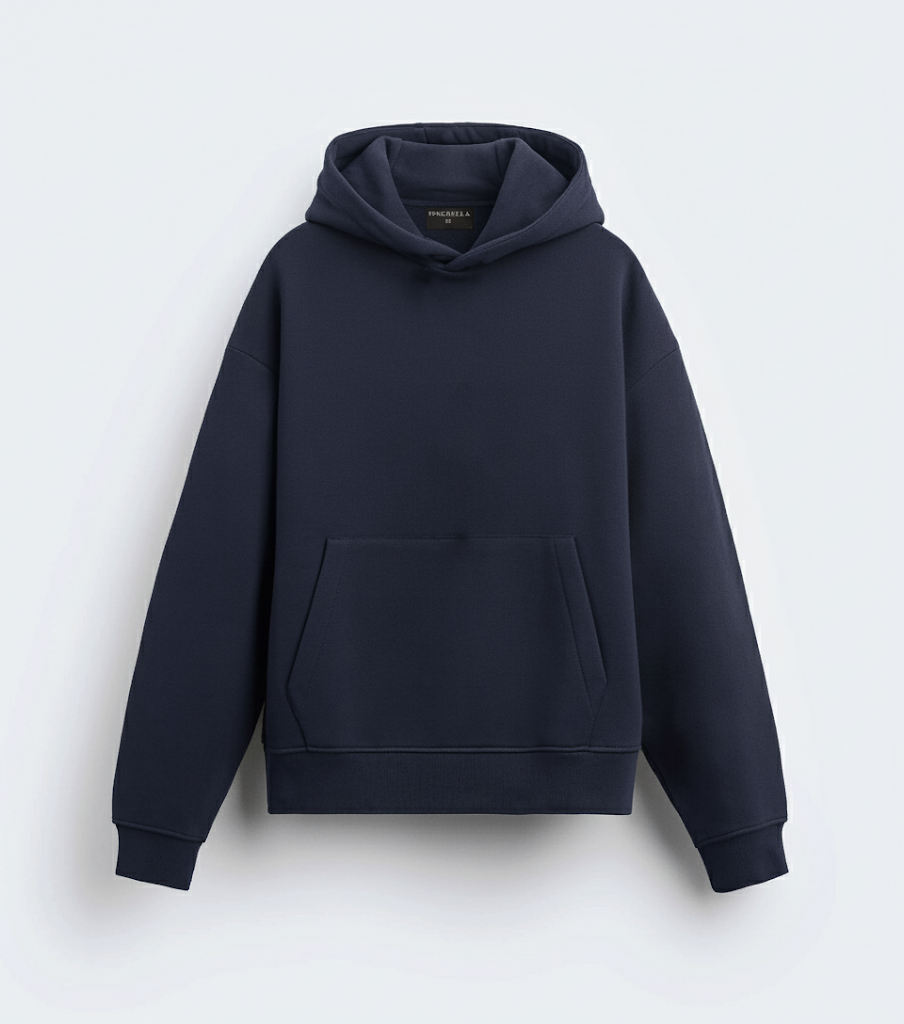 Dark navy blue - Heavy weight Oversized Hoodie