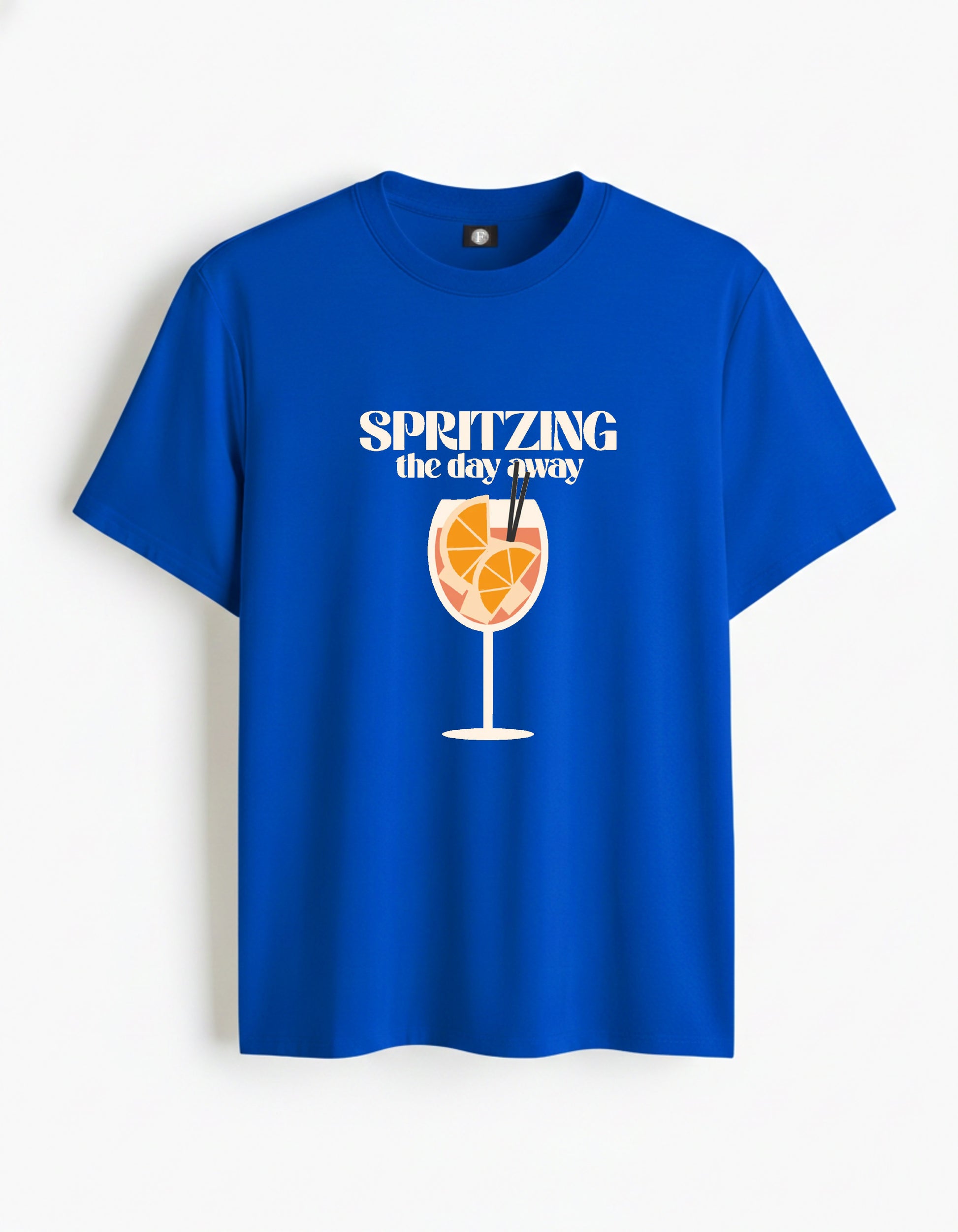 Spritzing - royal blue