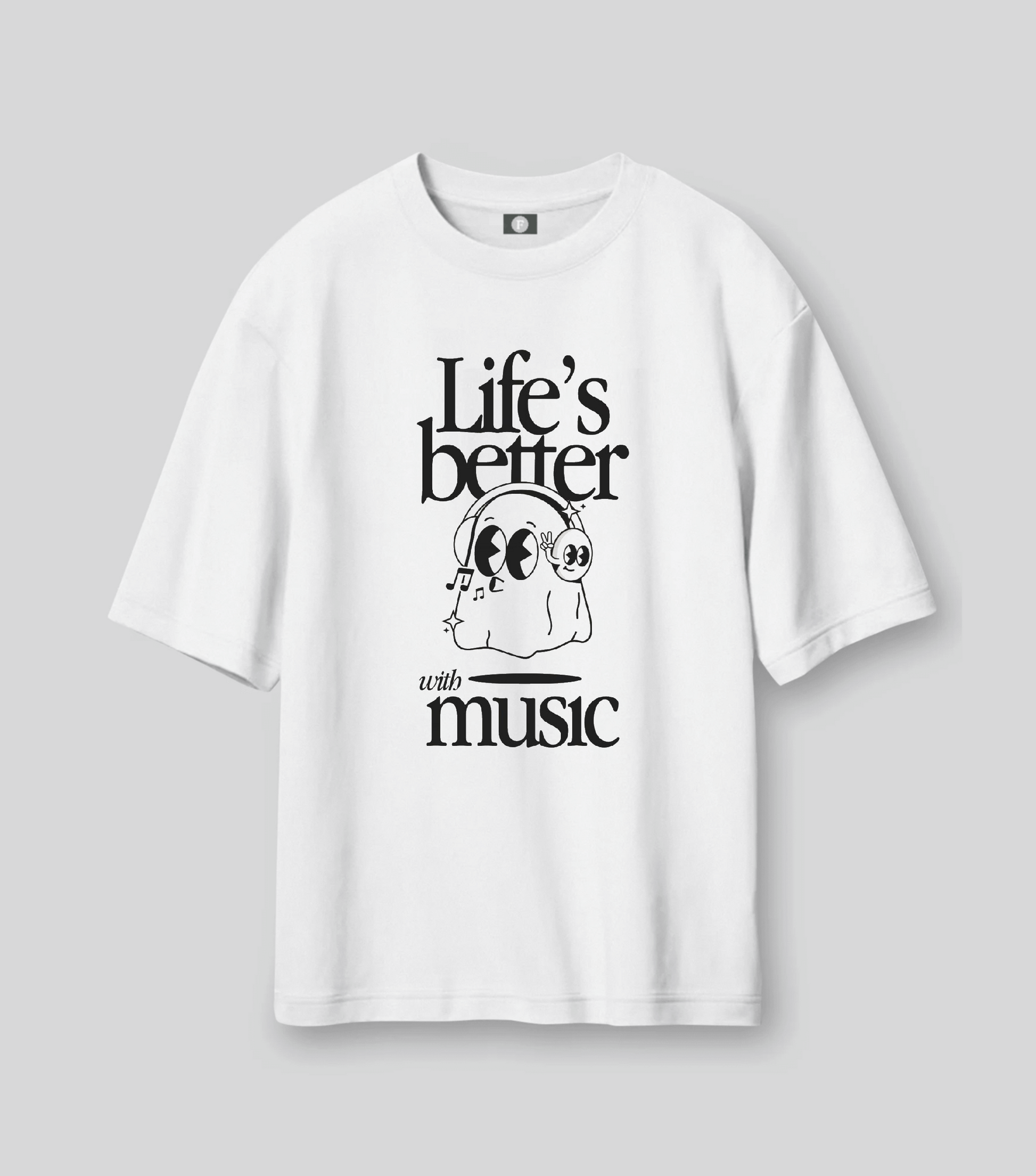 Life's better with music - white HW