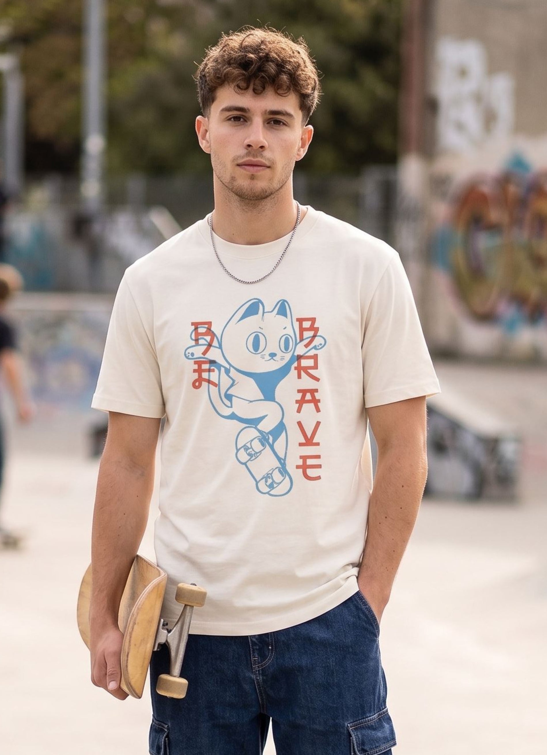 Be brave - off white