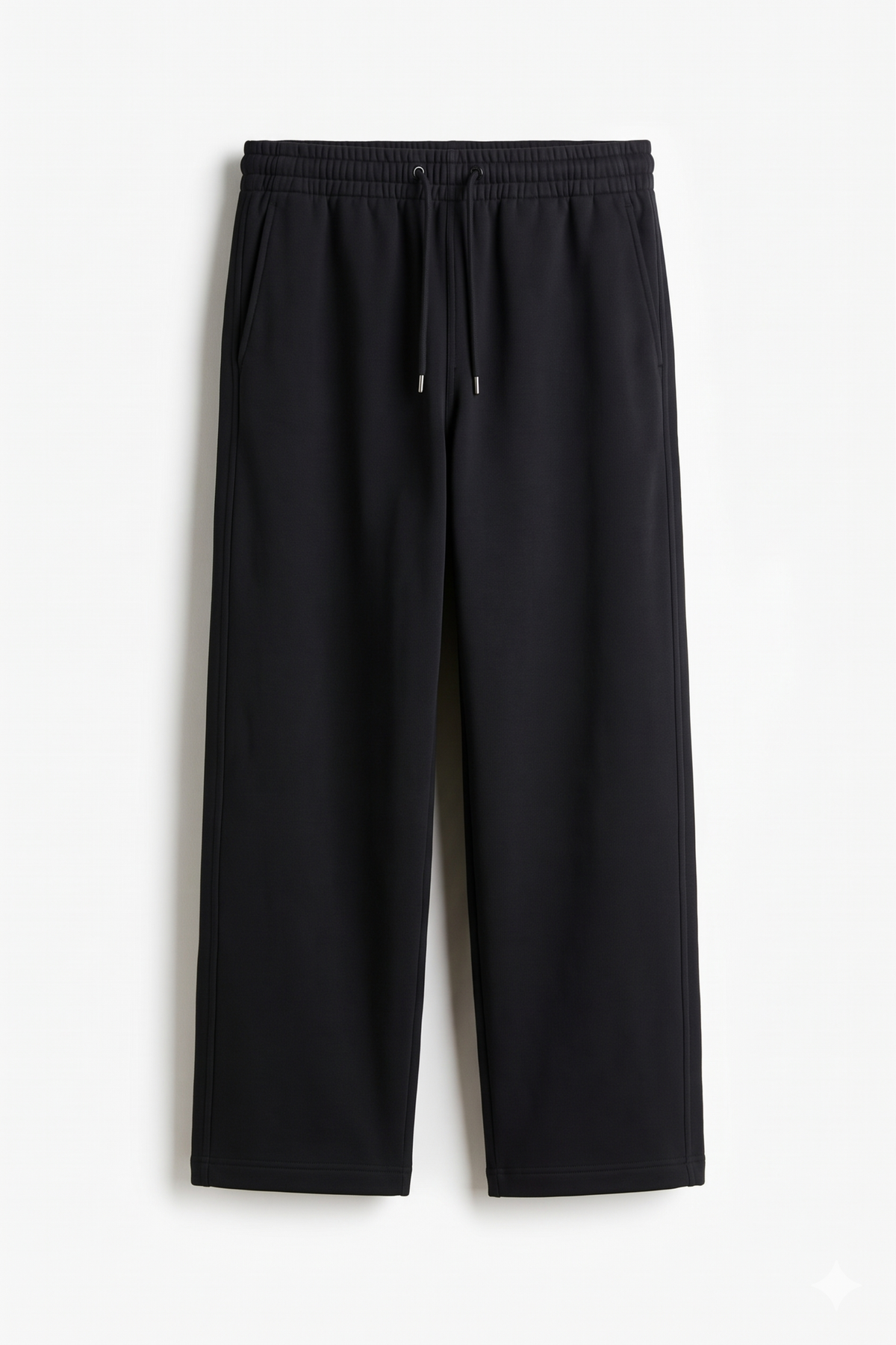 Straight fit sweatpants - black
