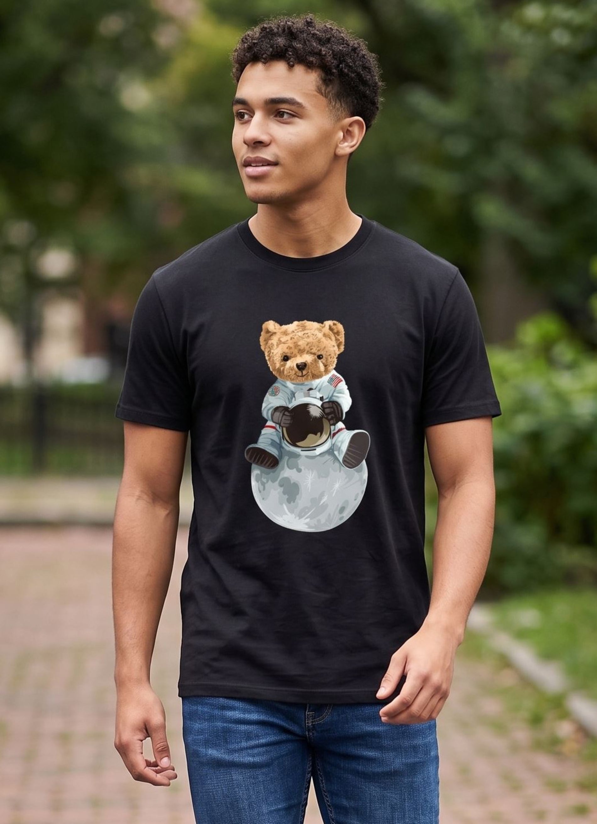 Space teddy - black