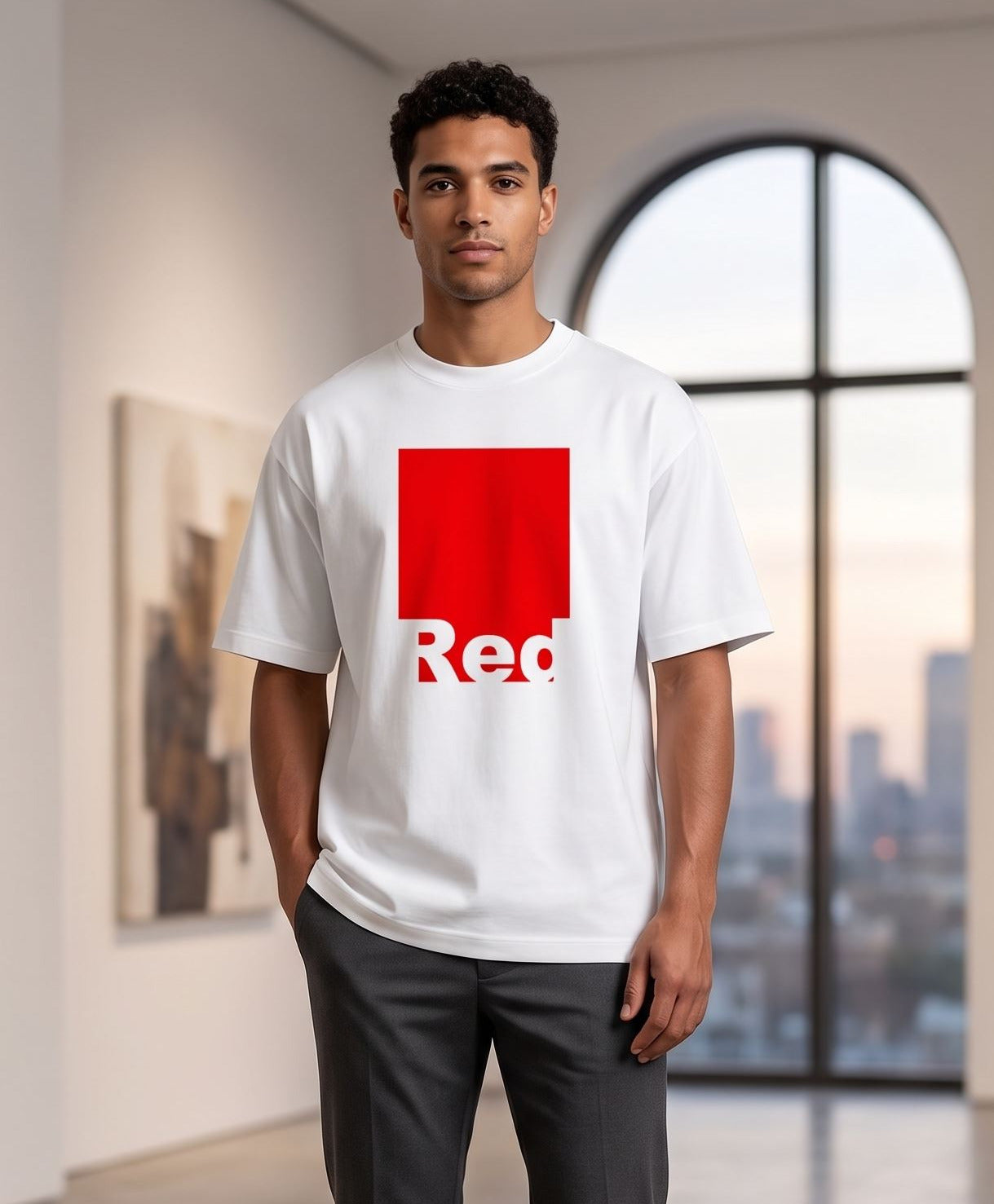RED - white