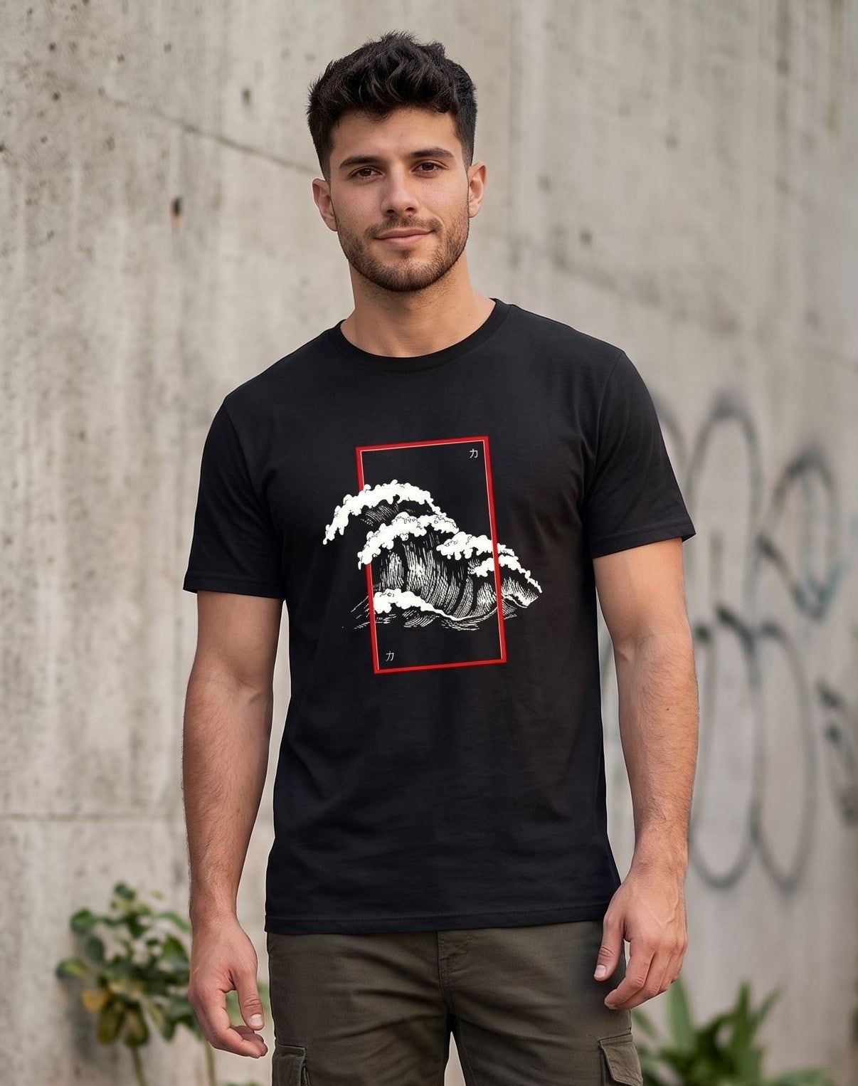 The kanagawa frame - black