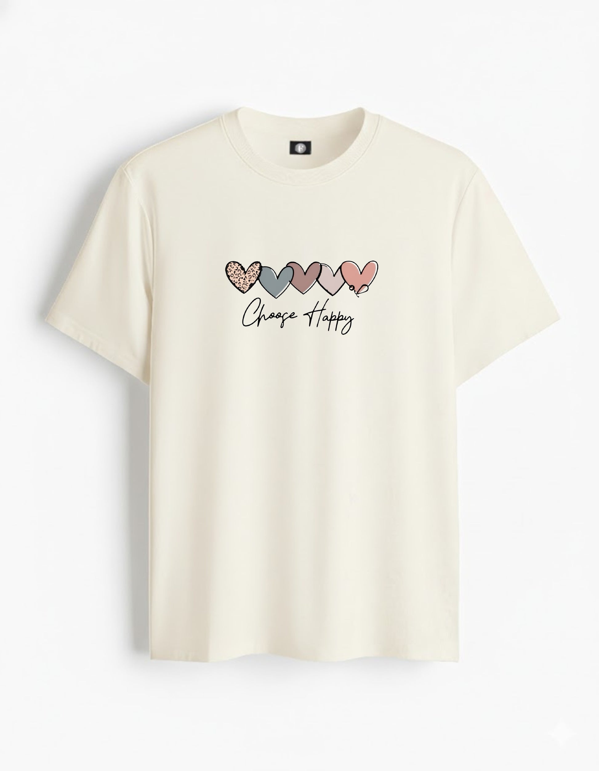 Choose happy - off white