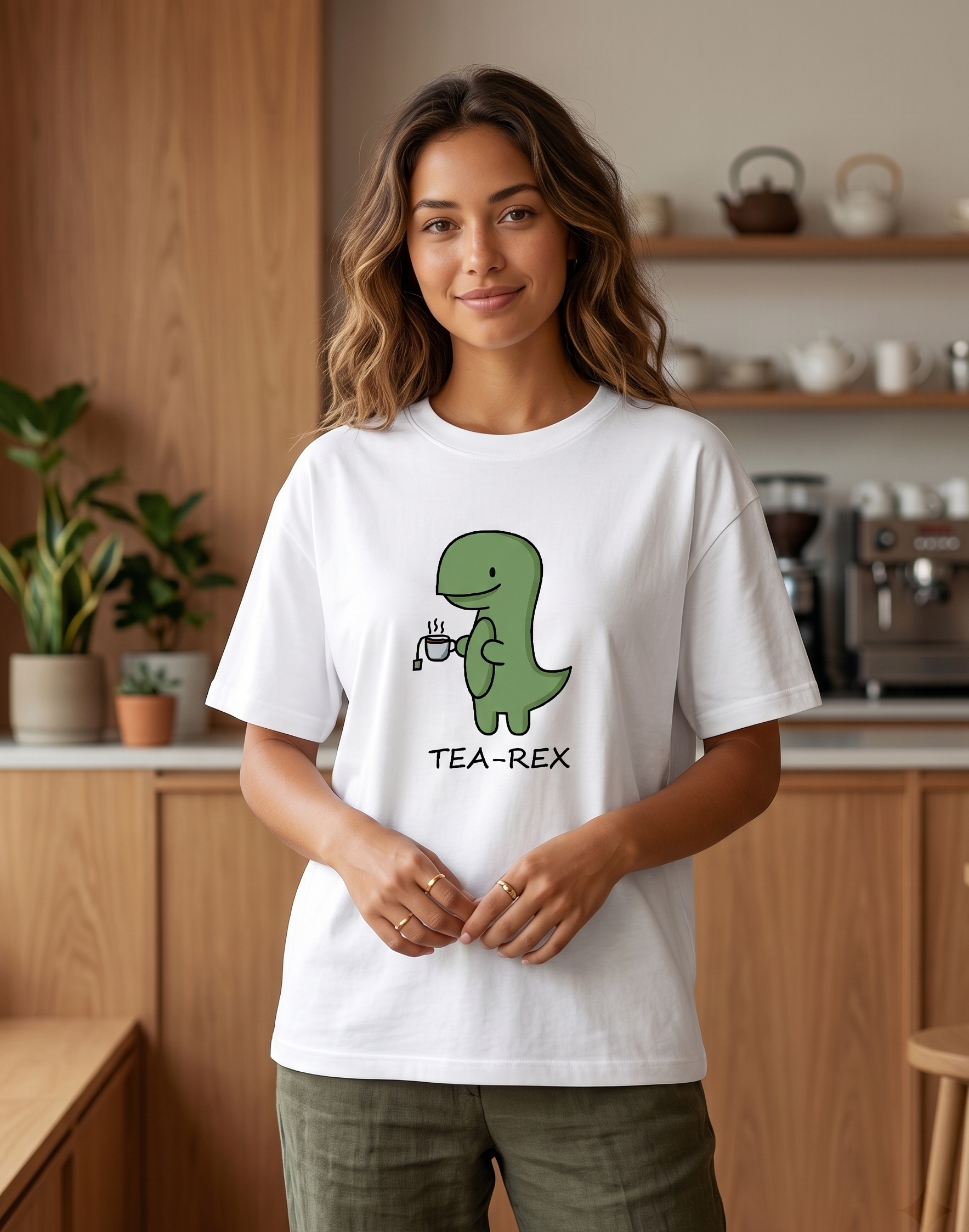 Tea rex - white