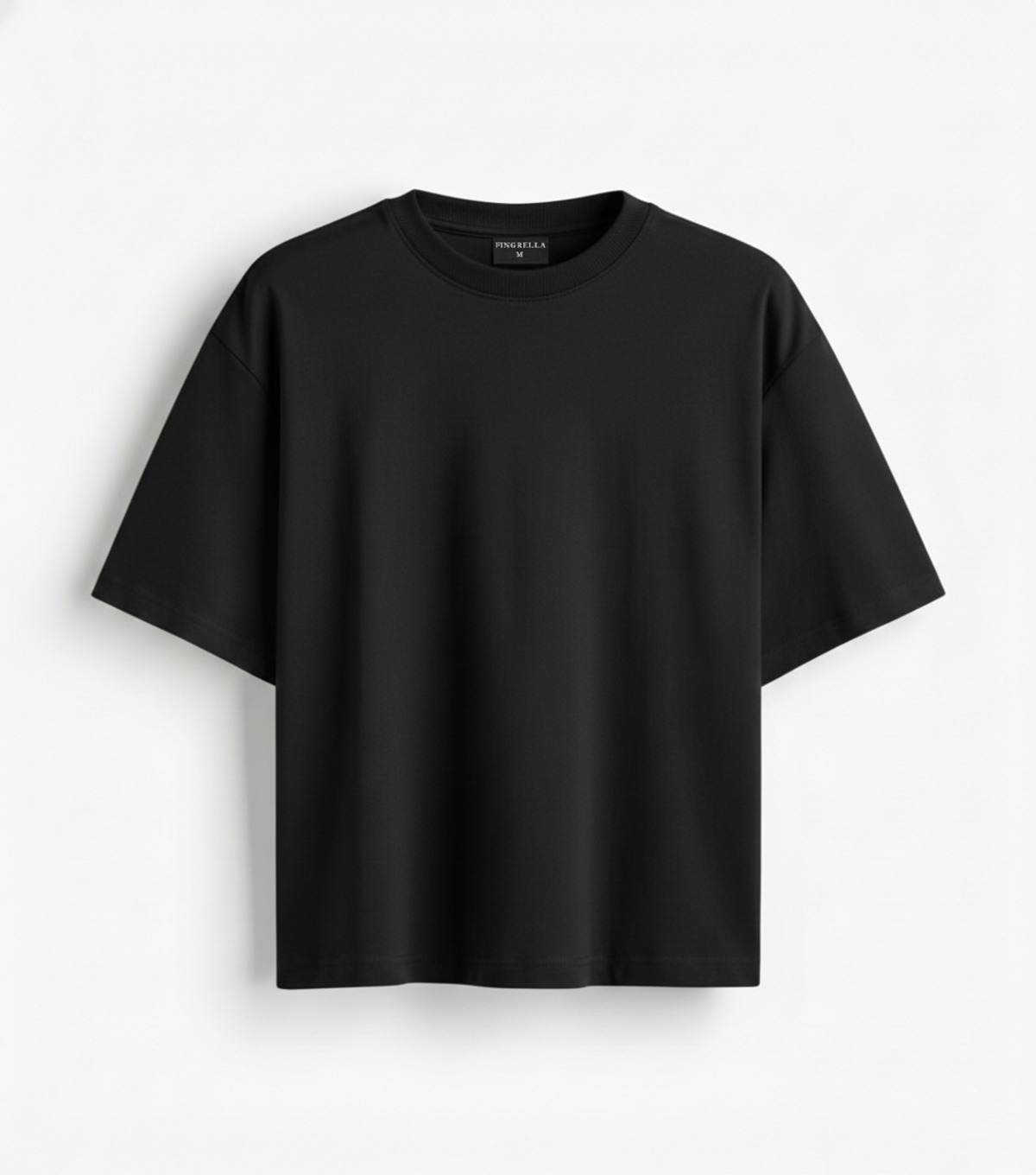 Oversized boxy fit t shirt - black
