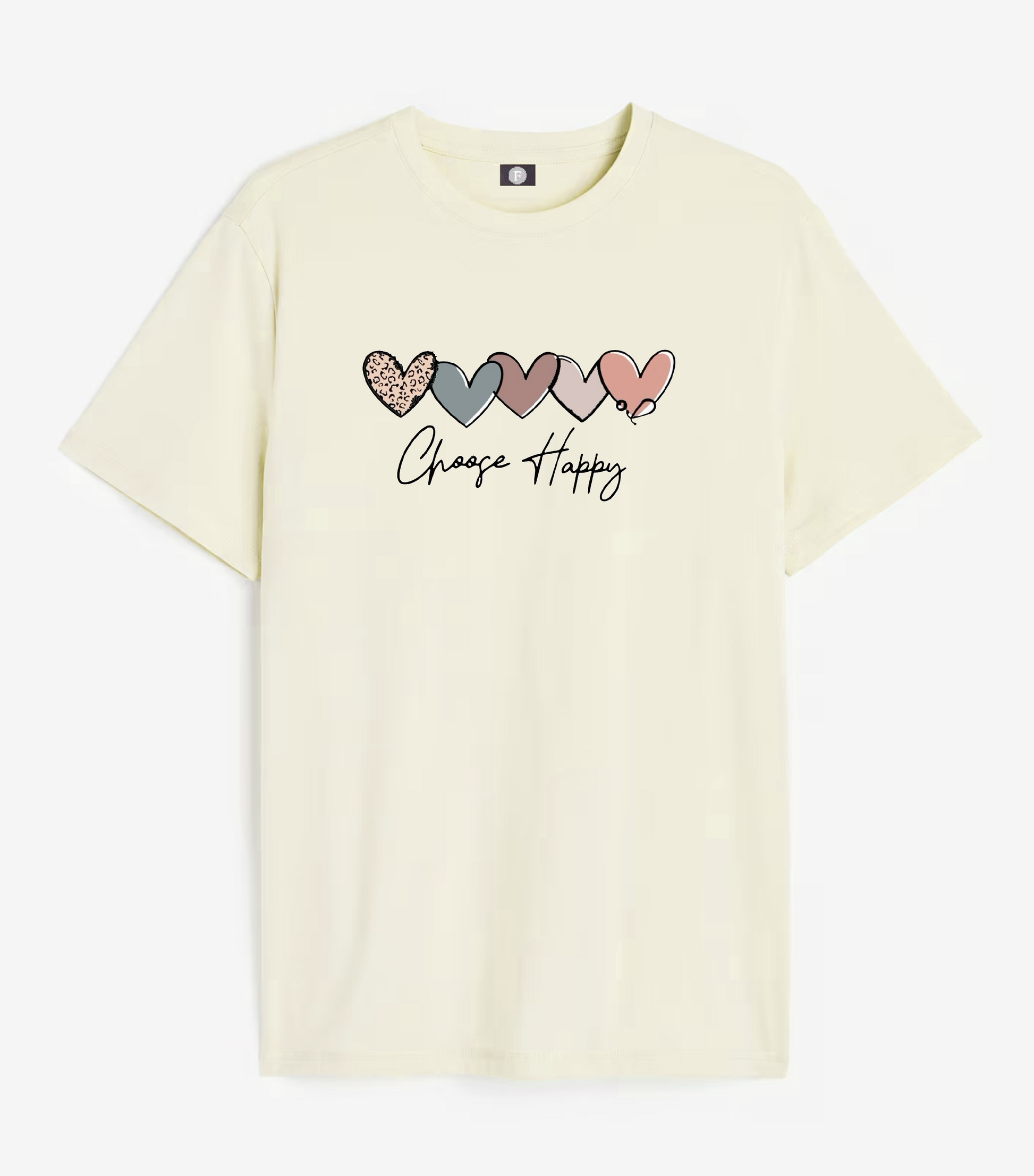 Choose happy - off white