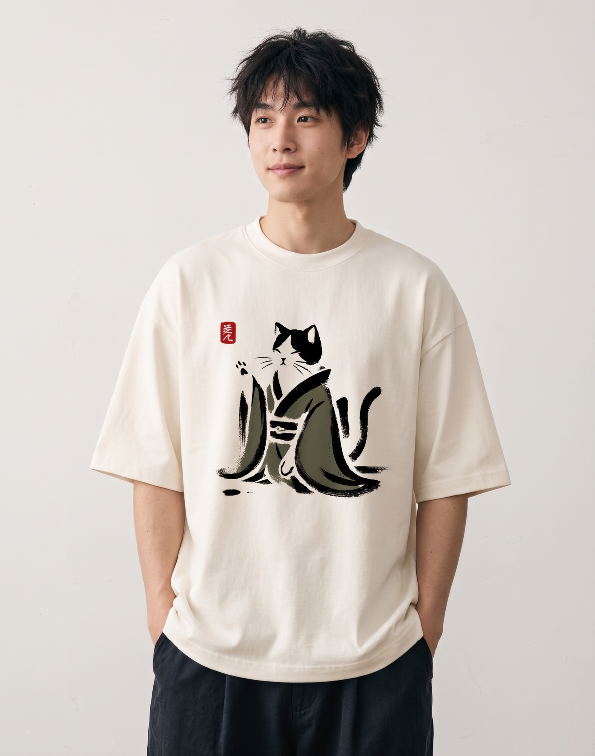 Bushido Kitty - off white