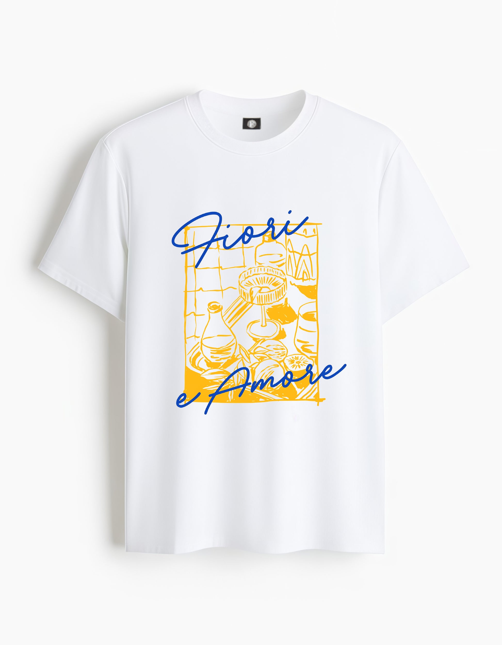 Flowers & love - white
