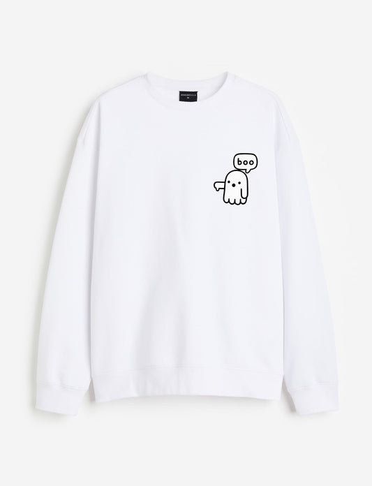 Boo - ghost disapproval - white