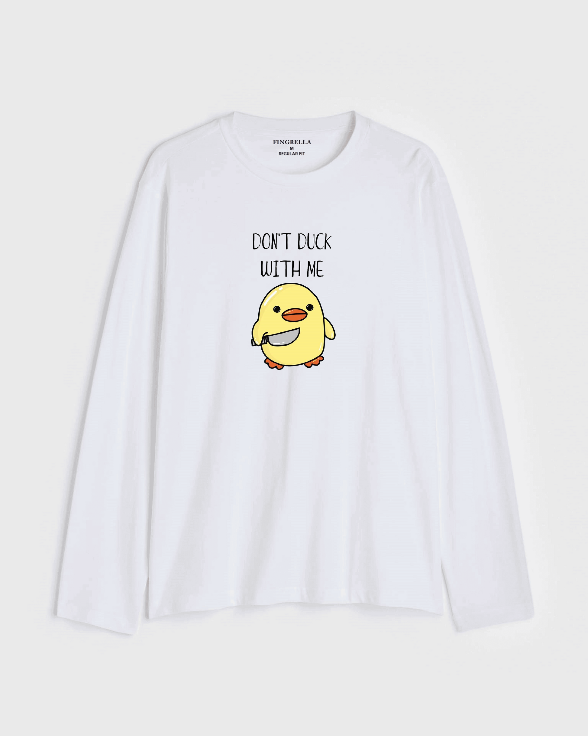 Don't duck with me - white