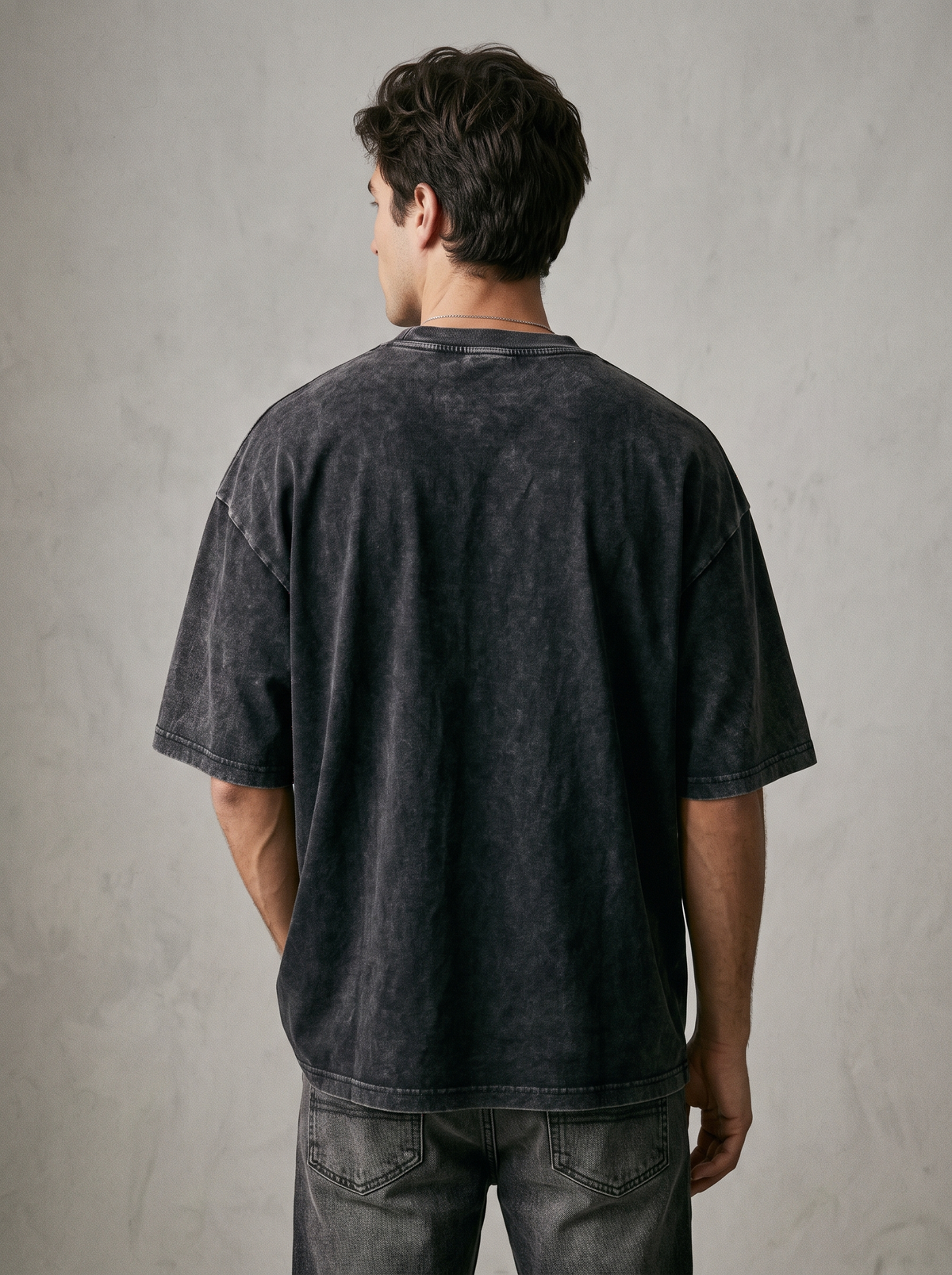 Stone washed - 260 GSM - black