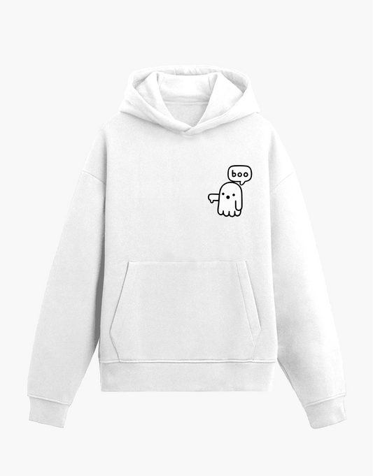 Boo - ghost disapproval - white