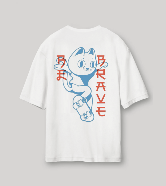 Brave kitty - white