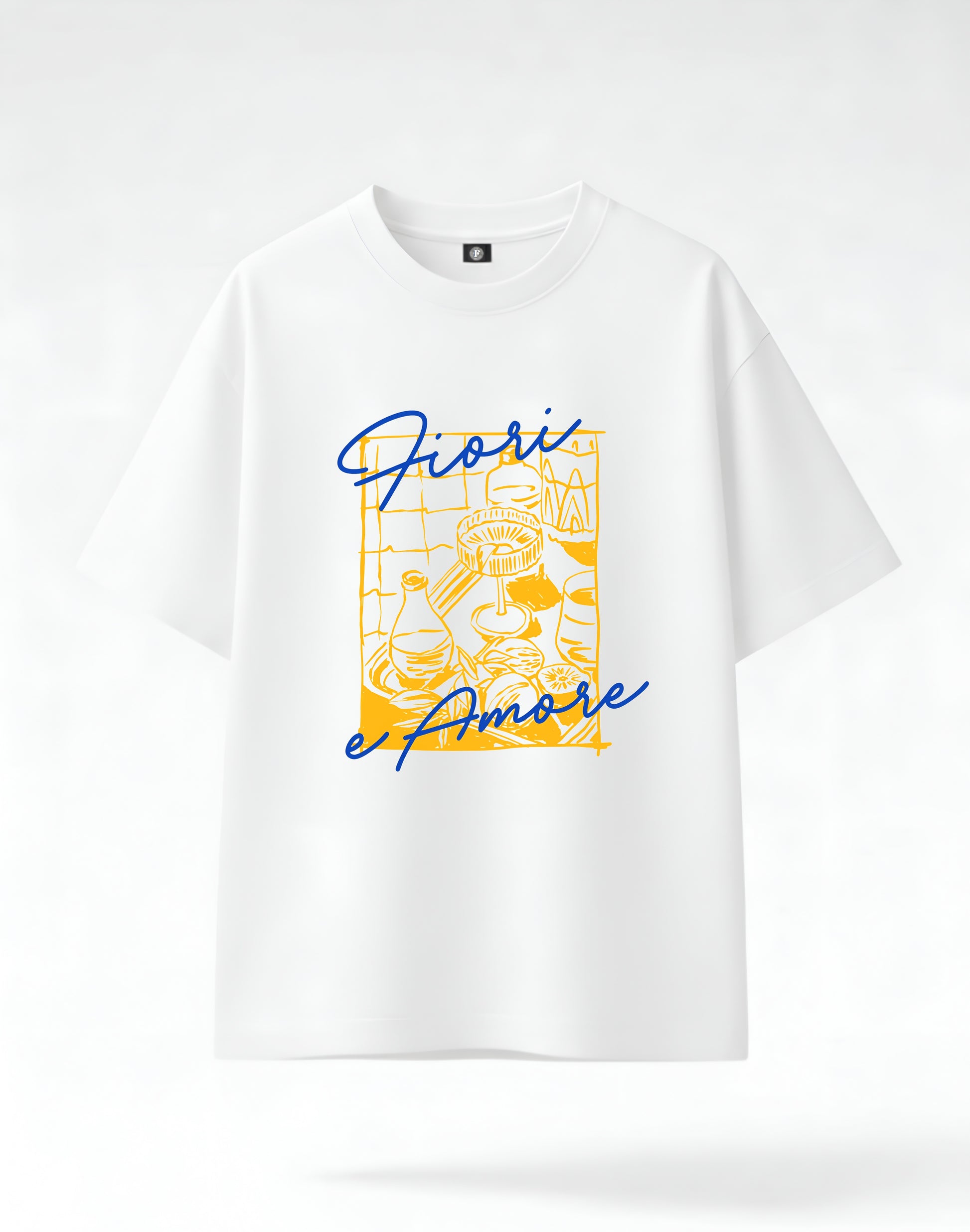 Flowers & love - white