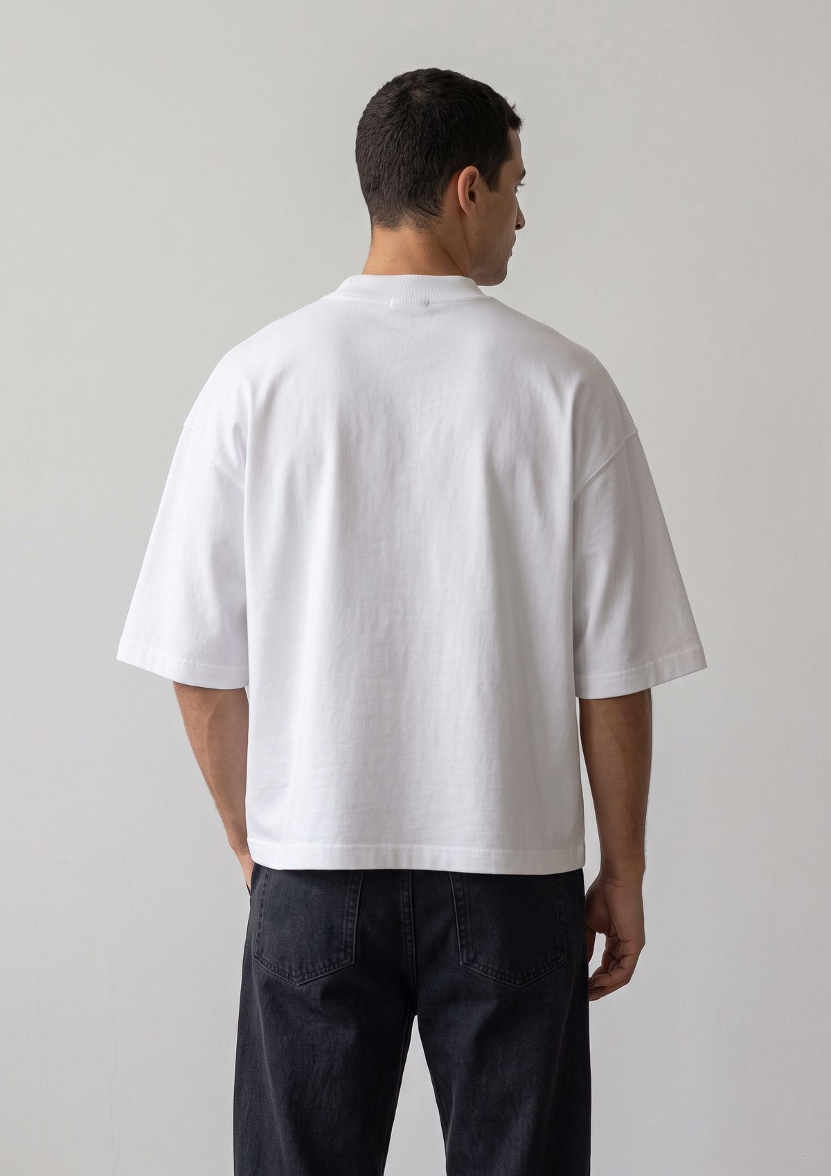 Oversized boxy fit t shirt - white