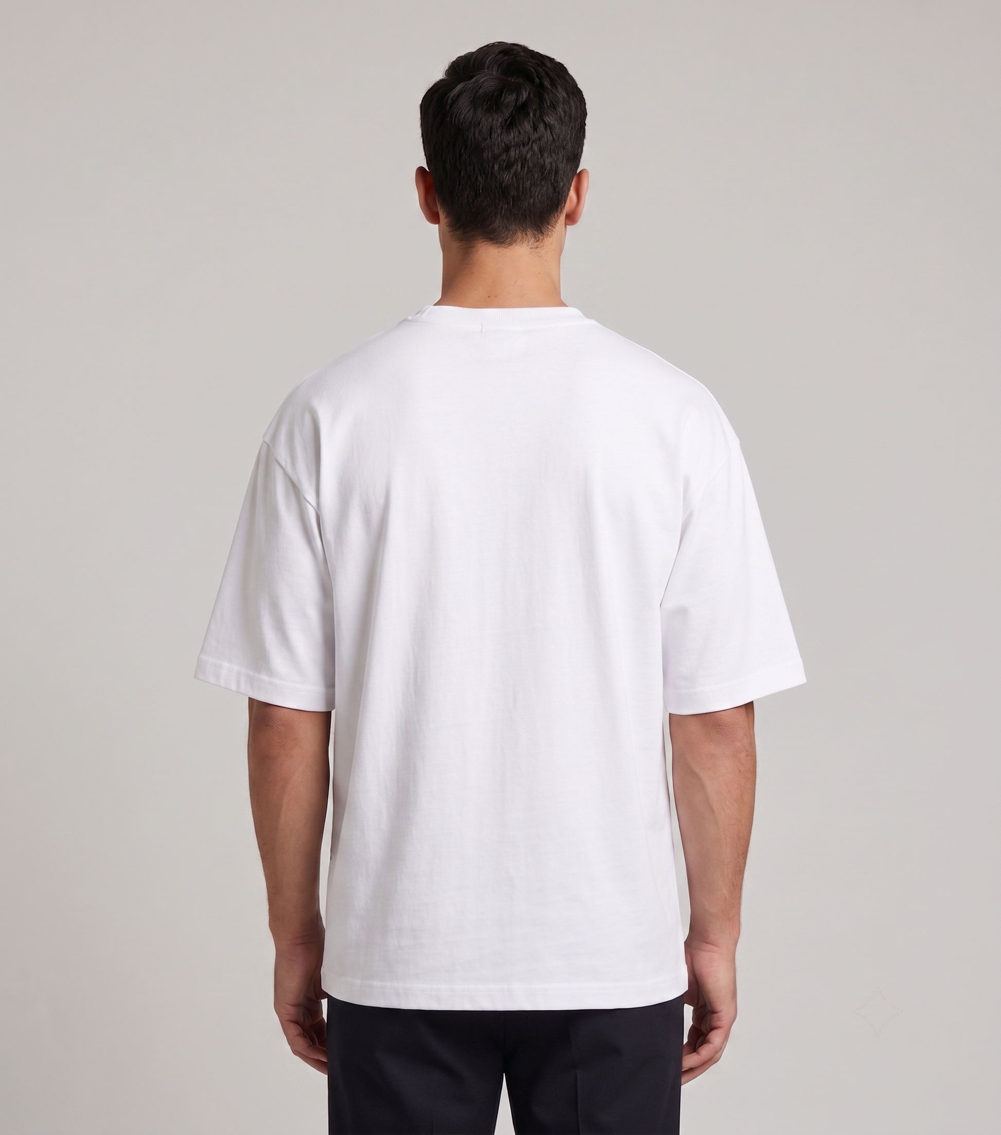 White - oversized boxy fit t shirt