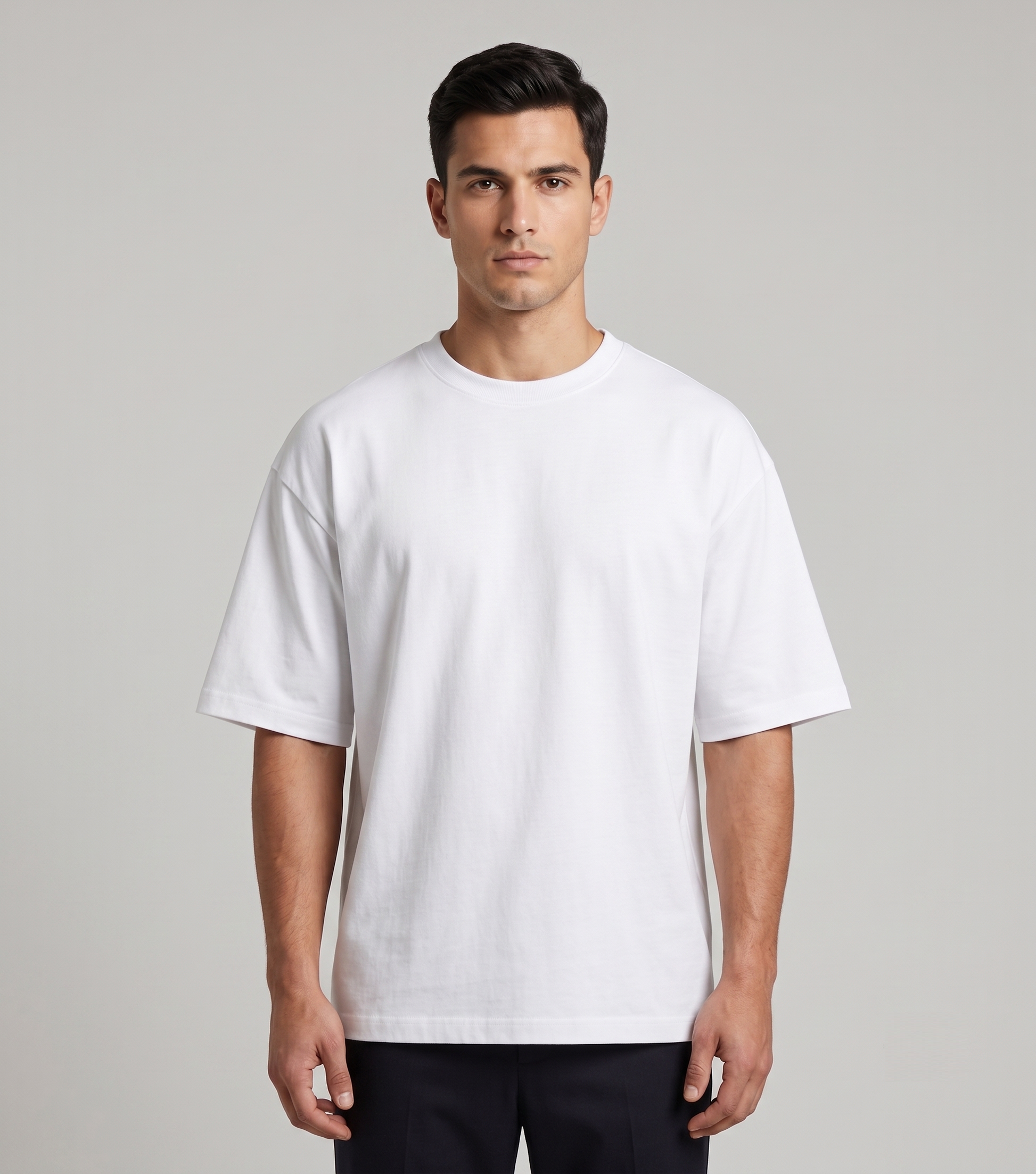 White - oversized boxy fit t shirt