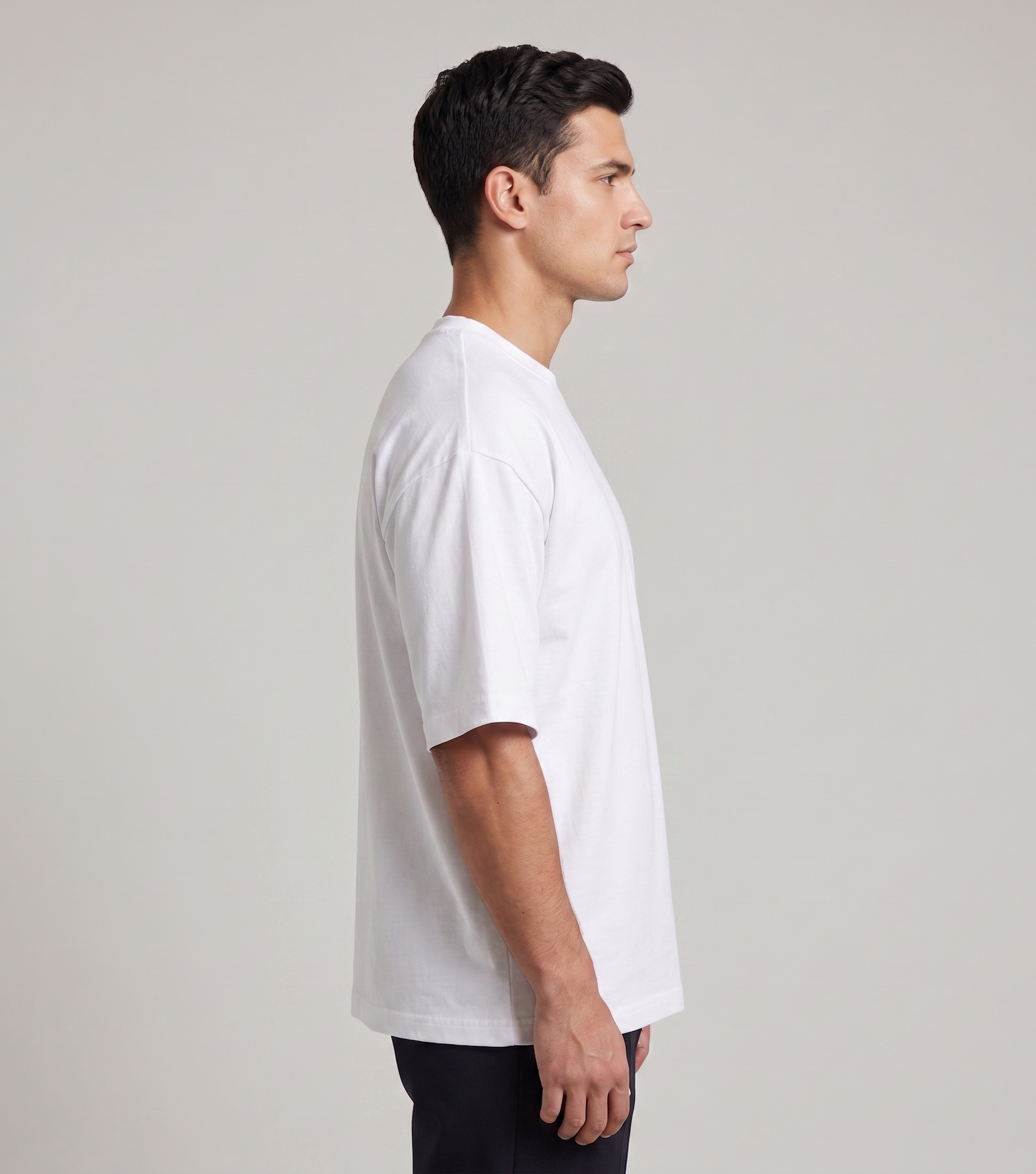 White - oversized boxy fit t shirt