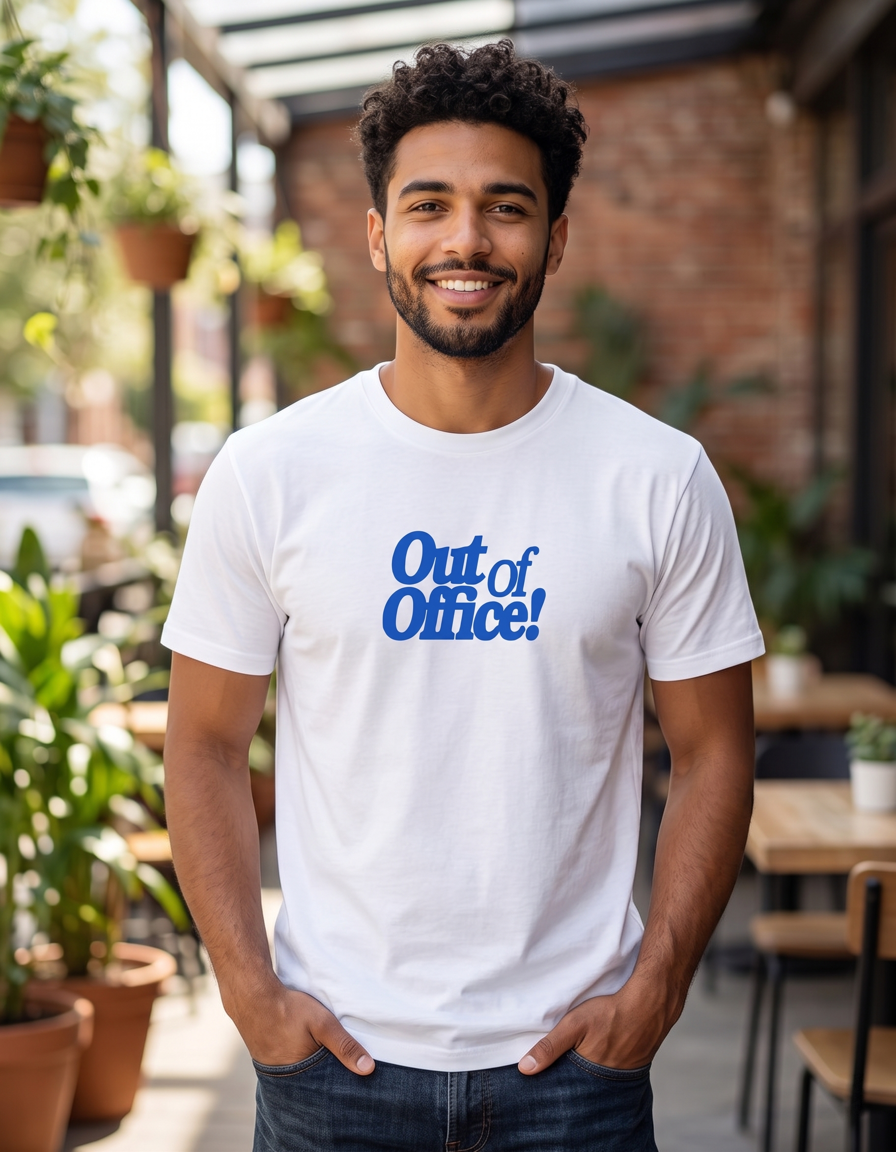 Out of office - white