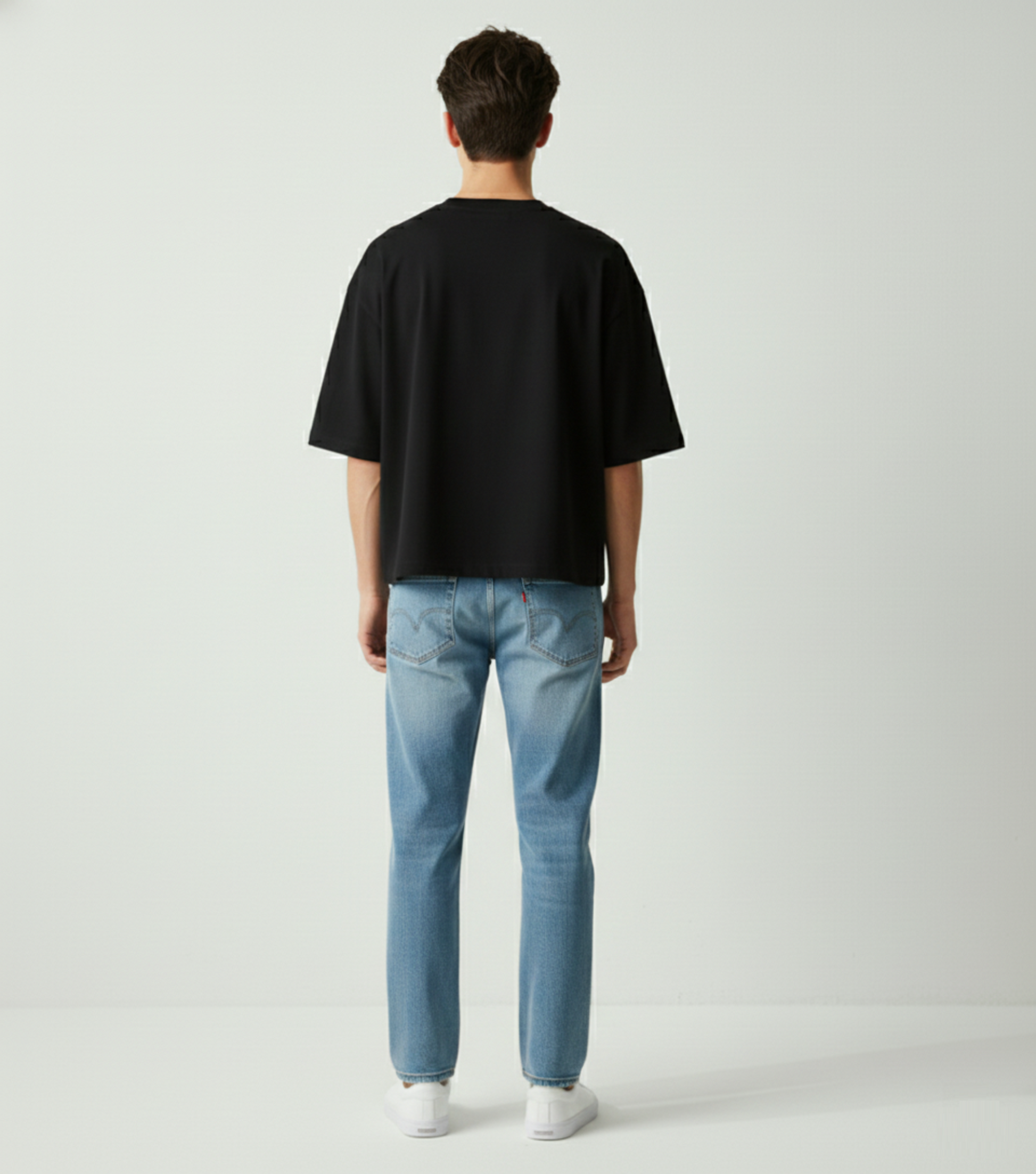 Black - oversized boxy fit t shirt