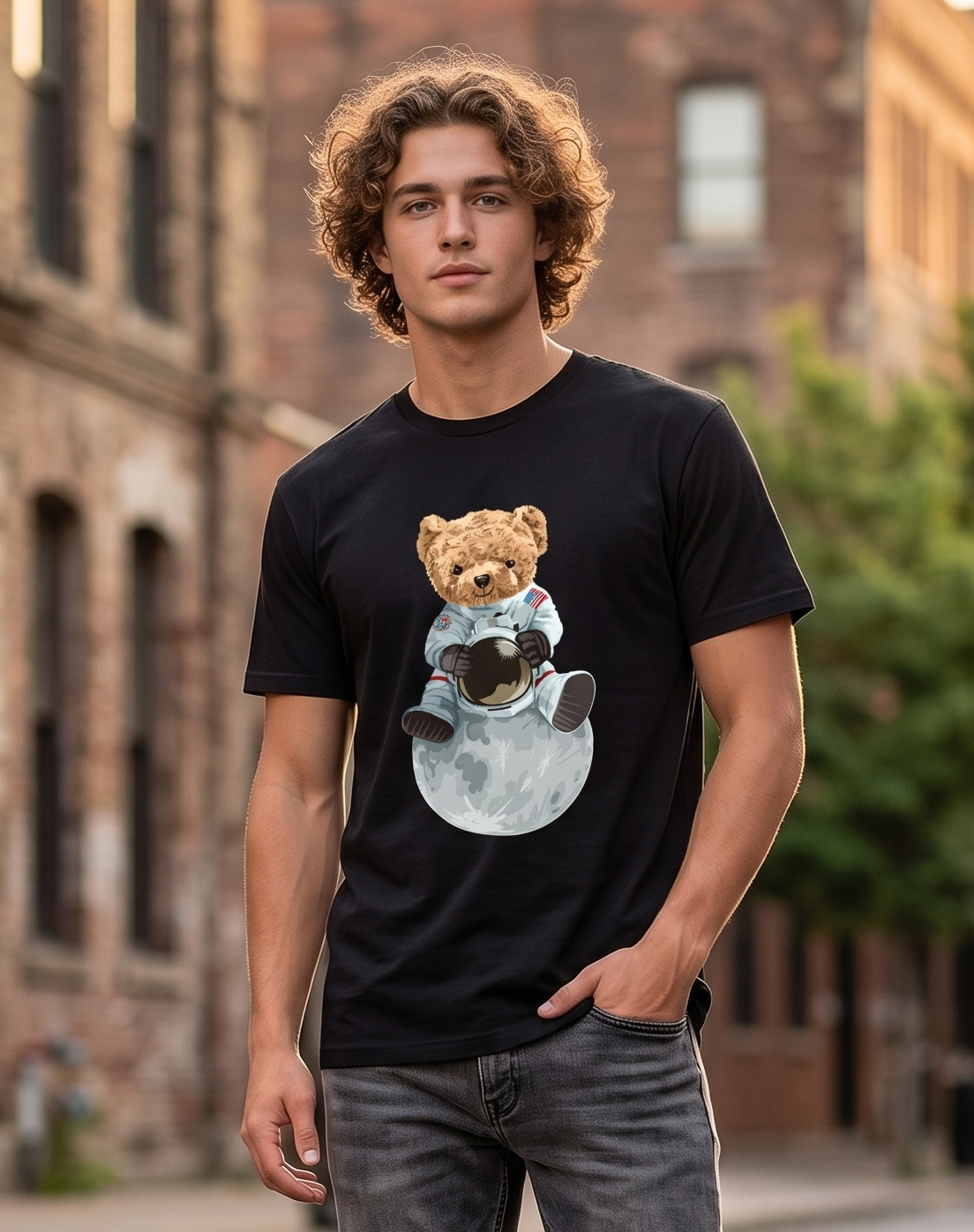 Space teddy - black