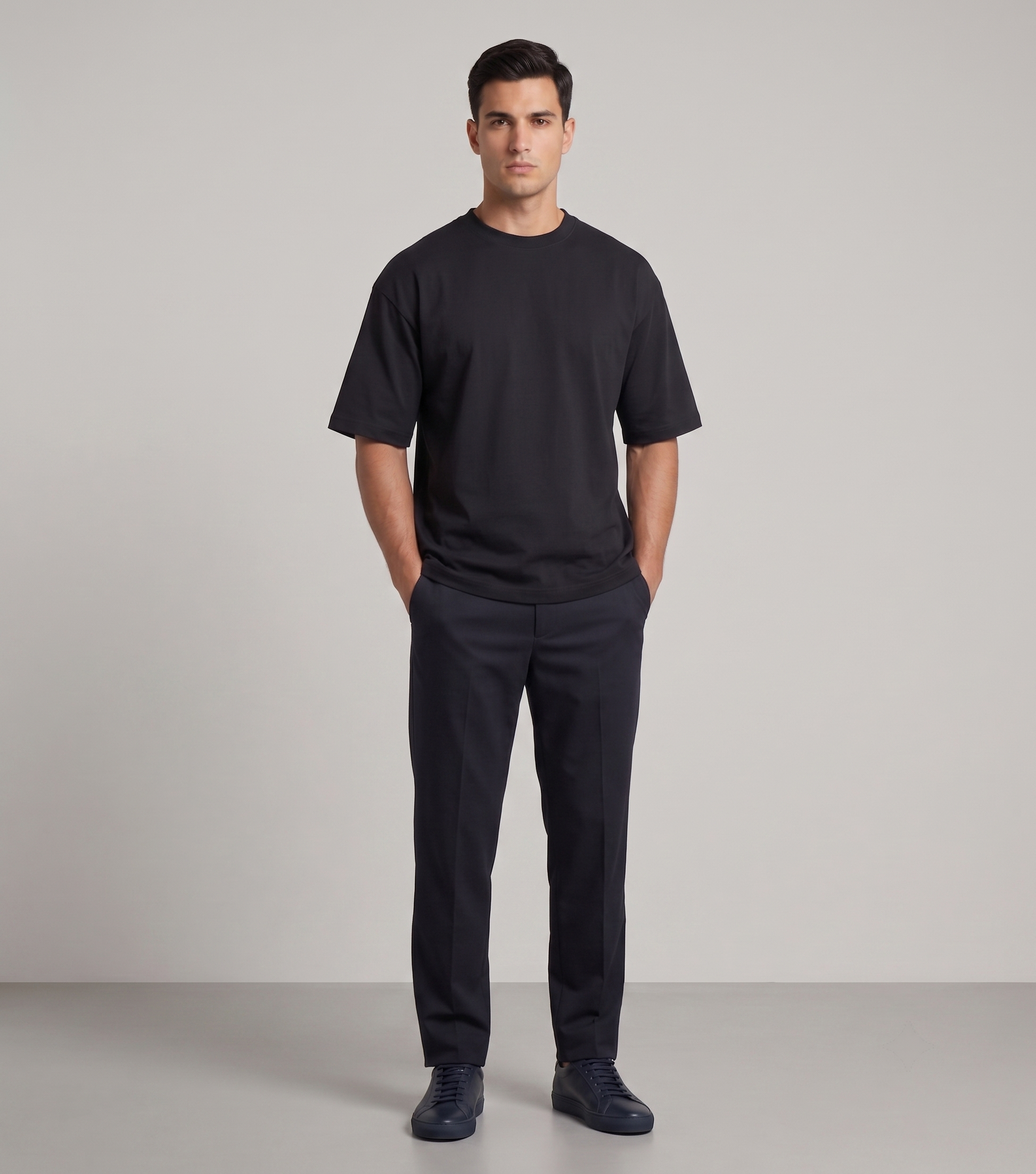 Black - oversized boxy fit t shirt