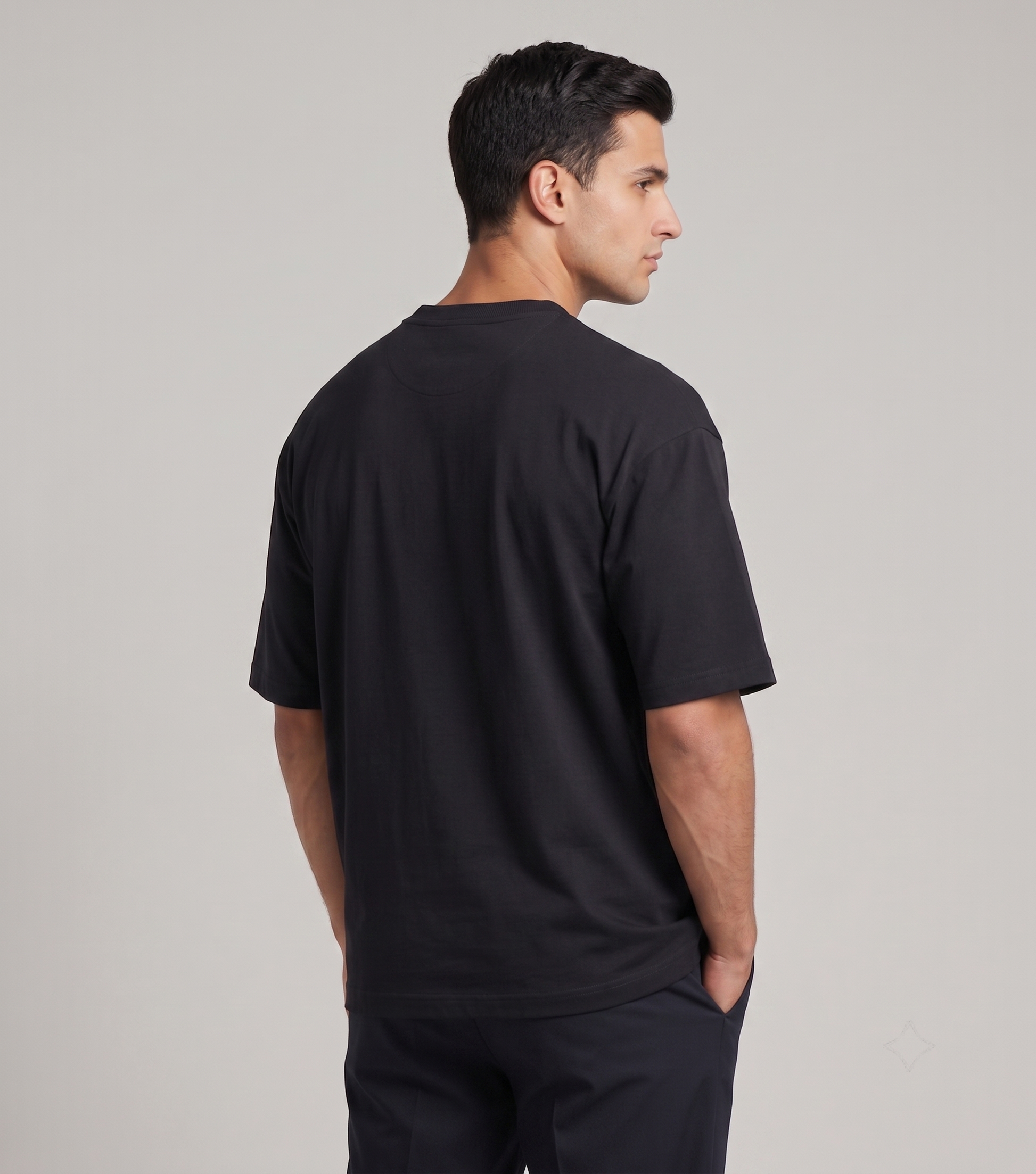 Black - oversized boxy fit t shirt