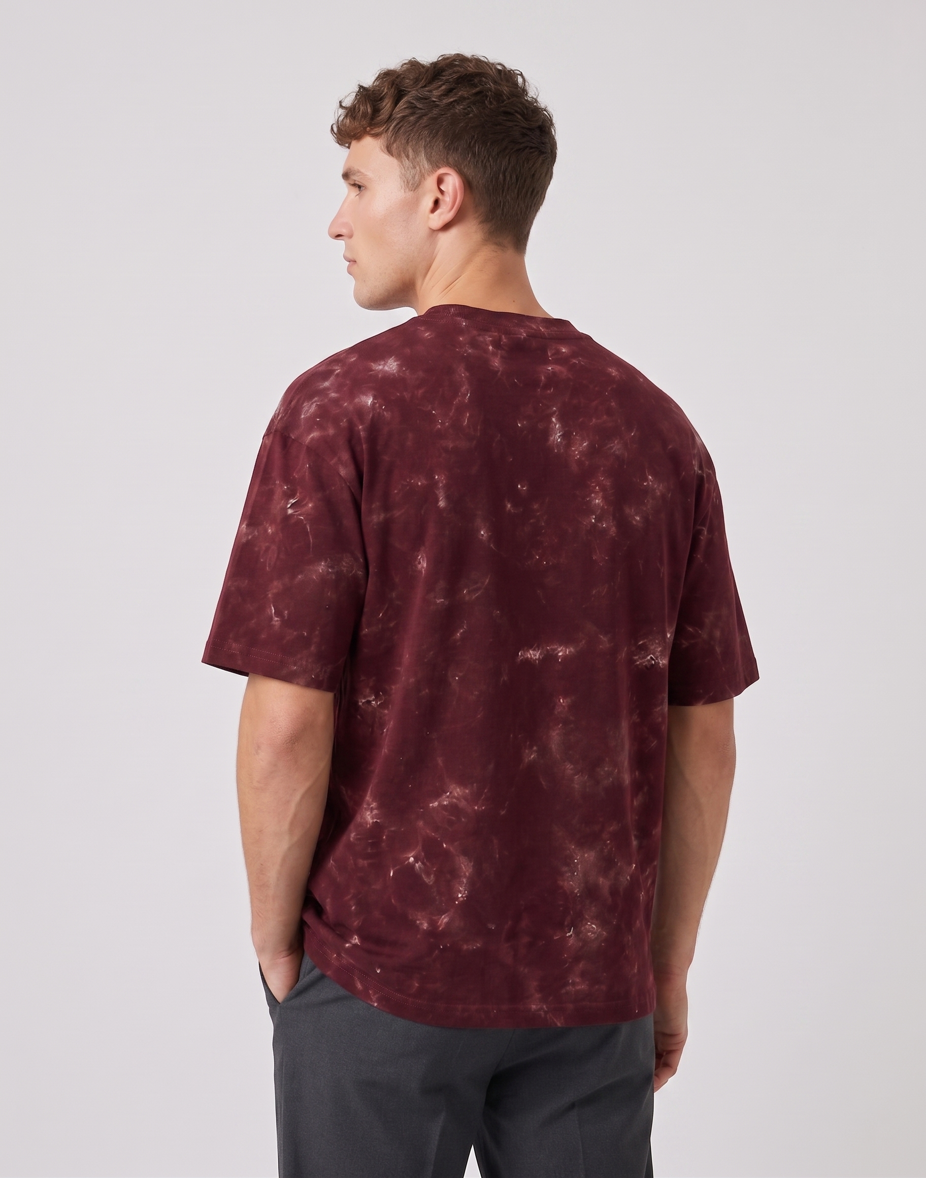 Maroon - acid washed HW
