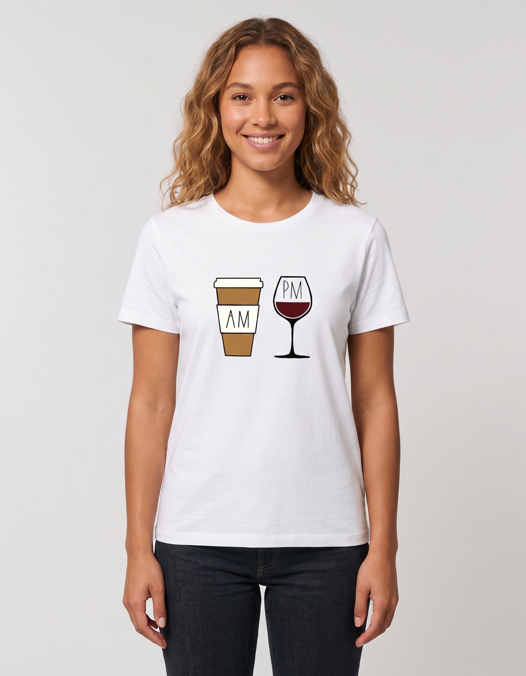 AM PM - white