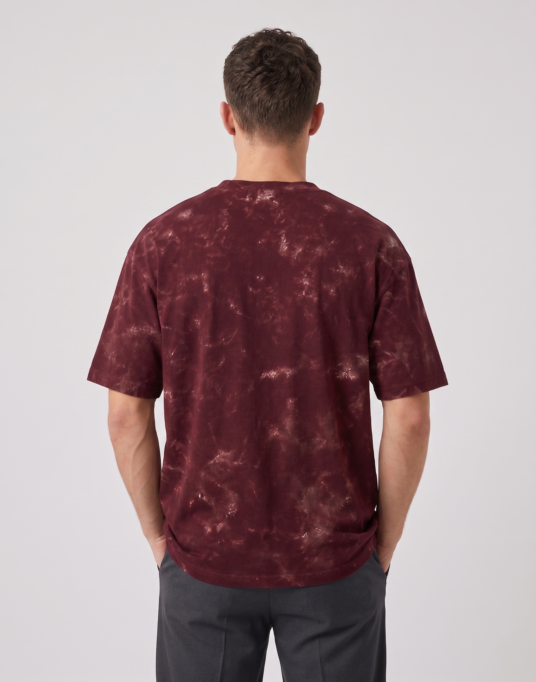 Maroon - acid washed HW