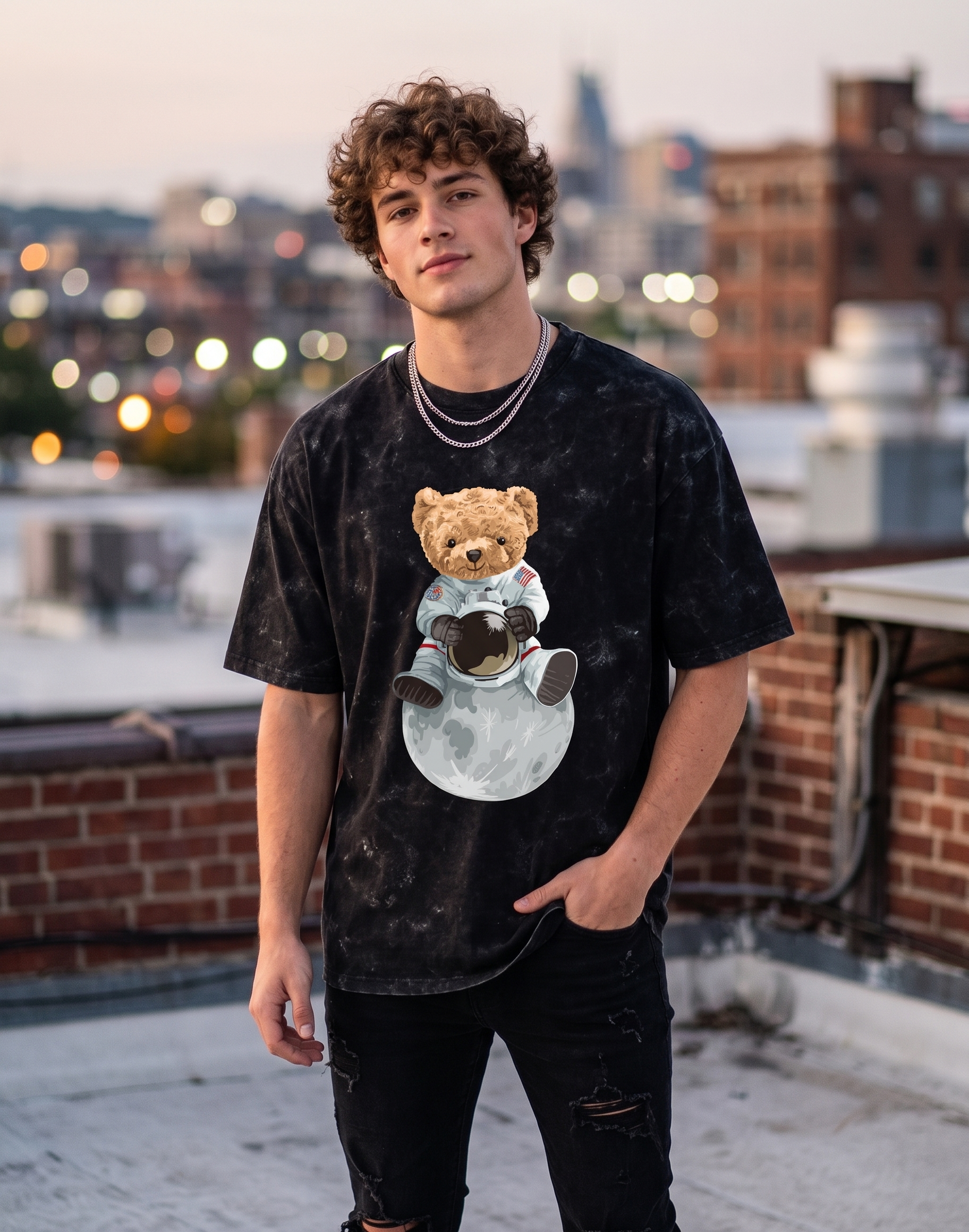 Space teddy  - black AW MW