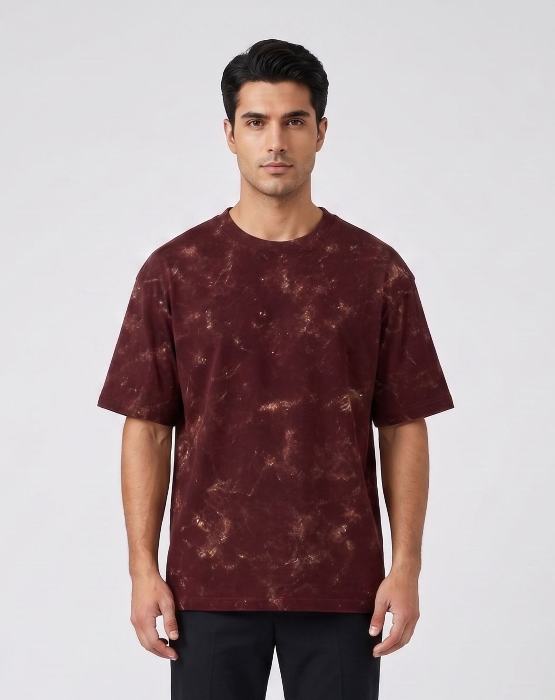 Maroon - acid washed HW
