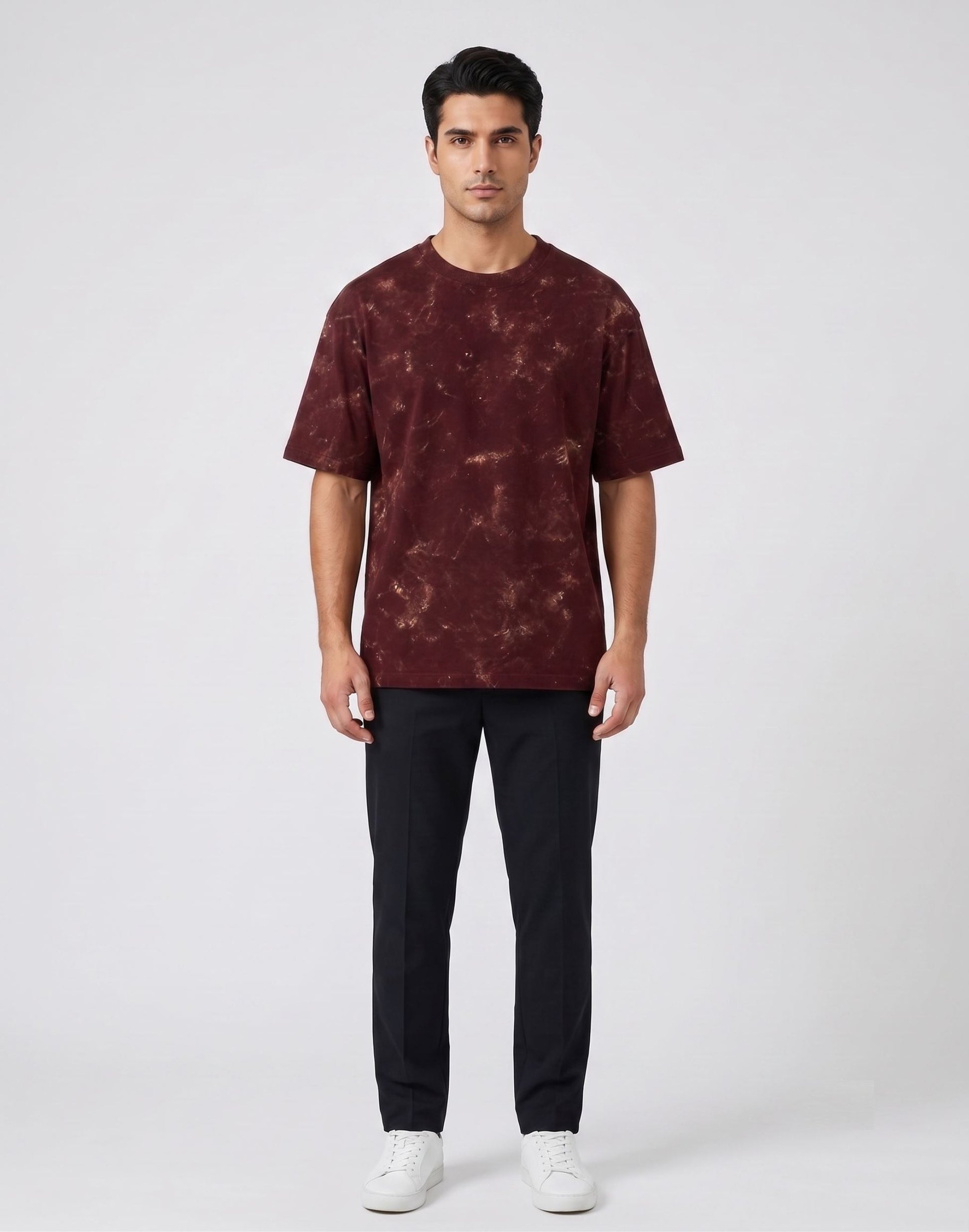 Maroon - acid washed HW