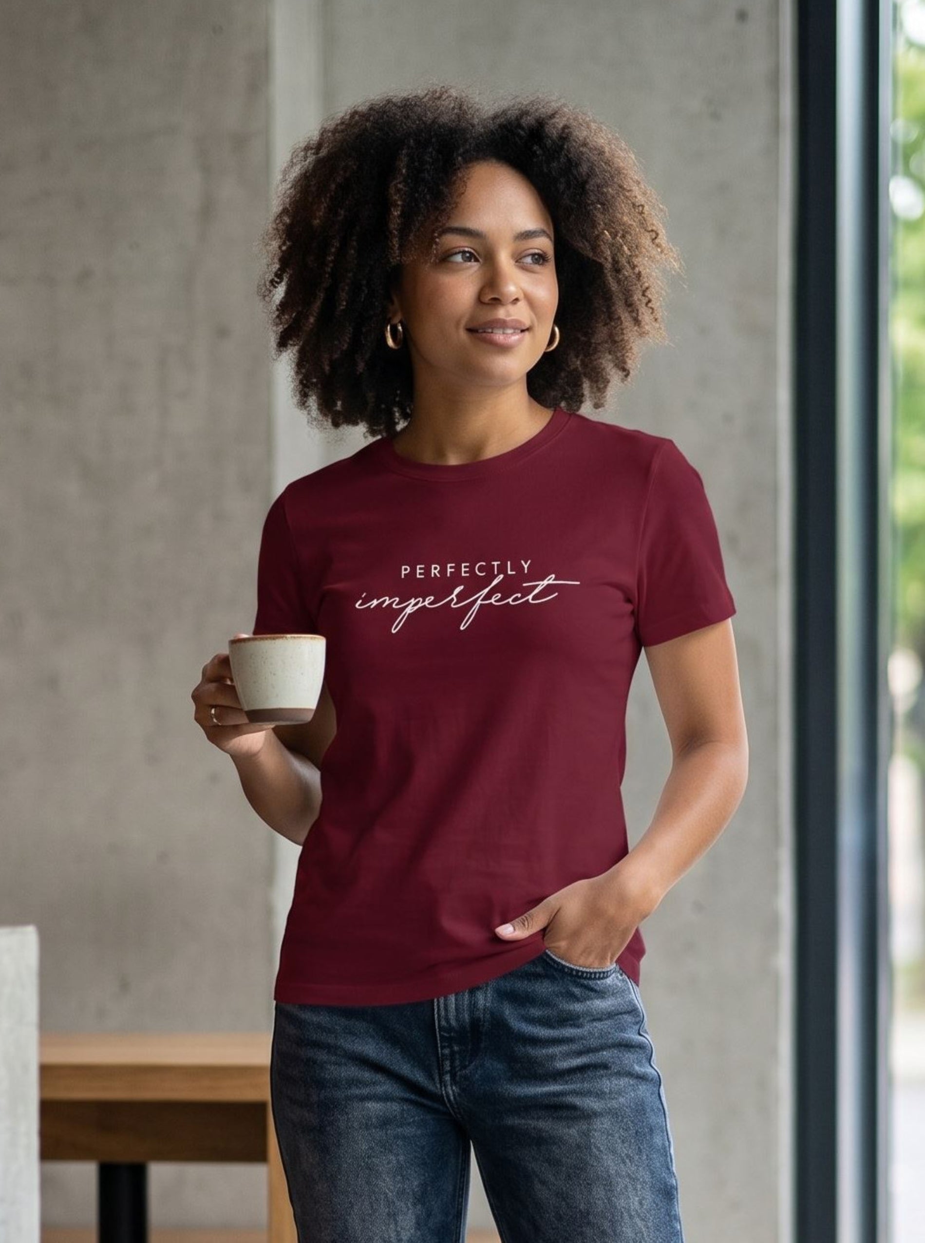 Perfectly imperfect - maroon