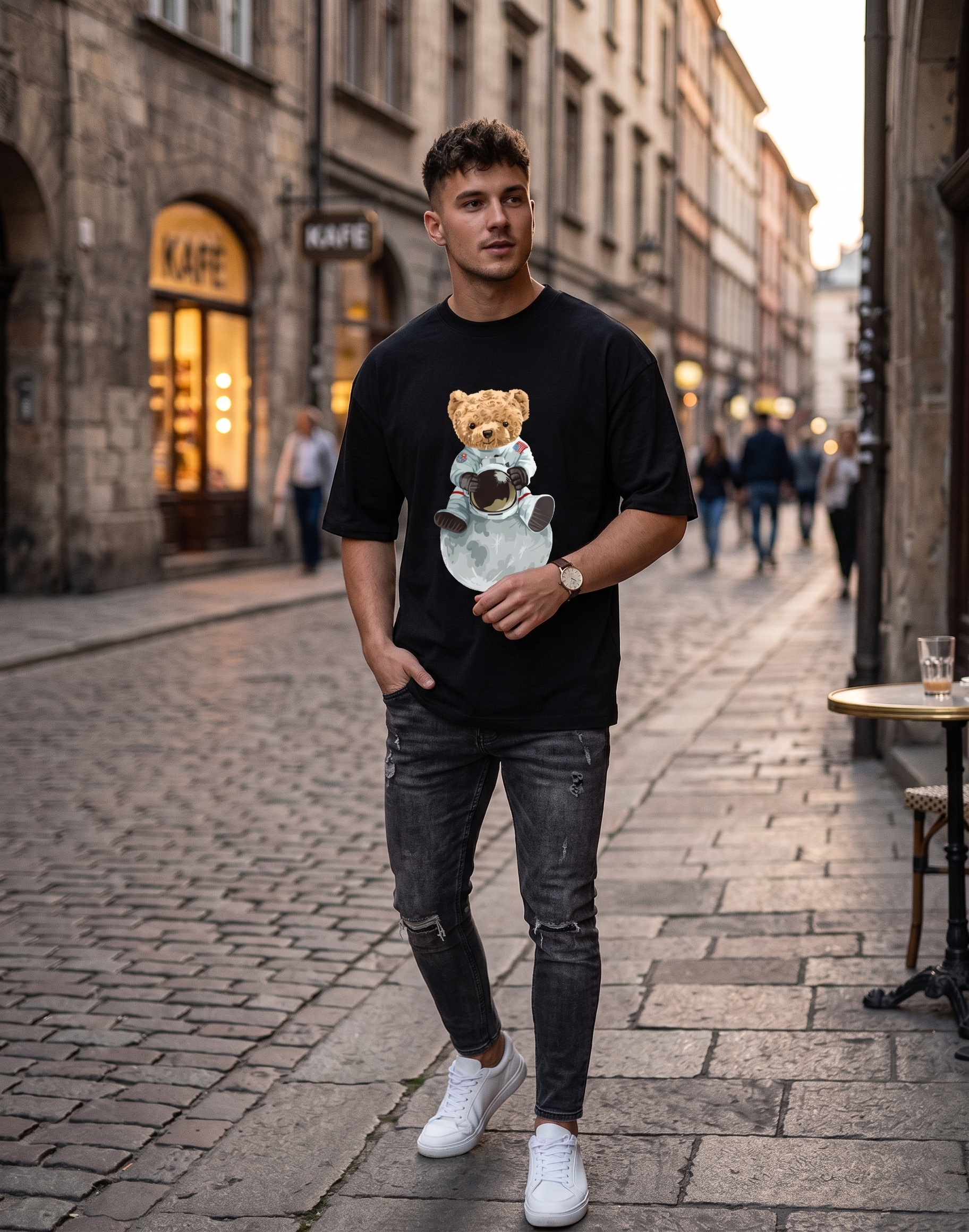 Space teddy - black