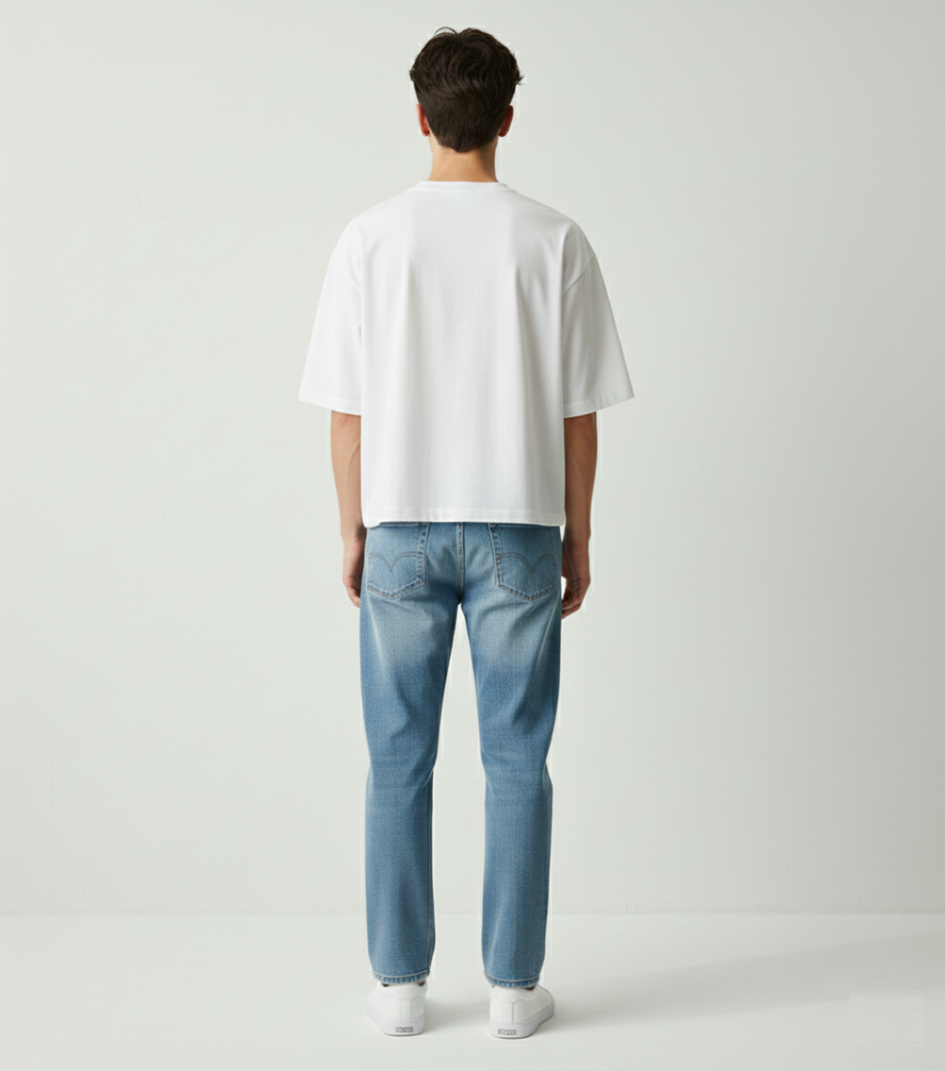 White - oversized boxy fit t shirt