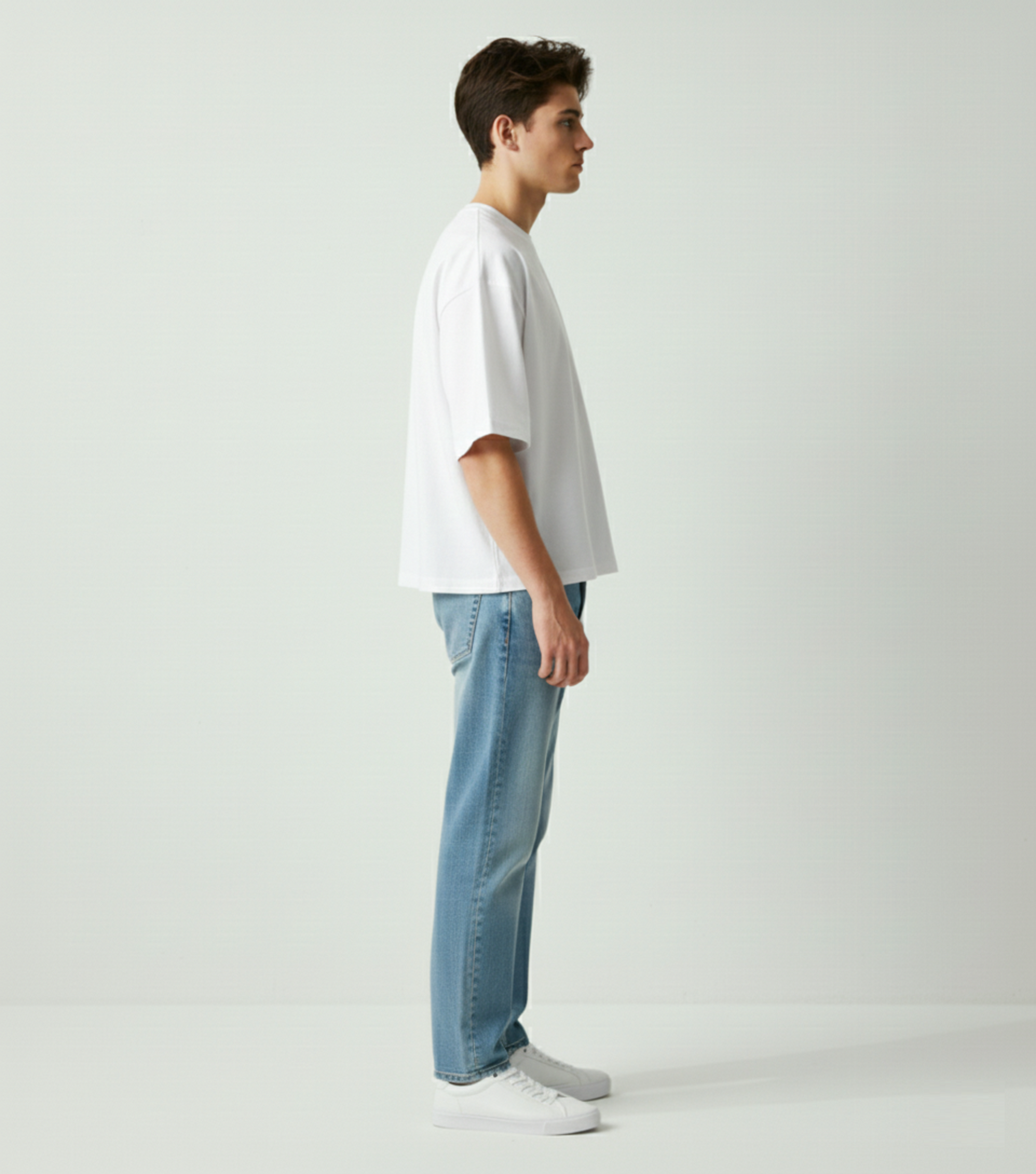 White - oversized boxy fit t shirt