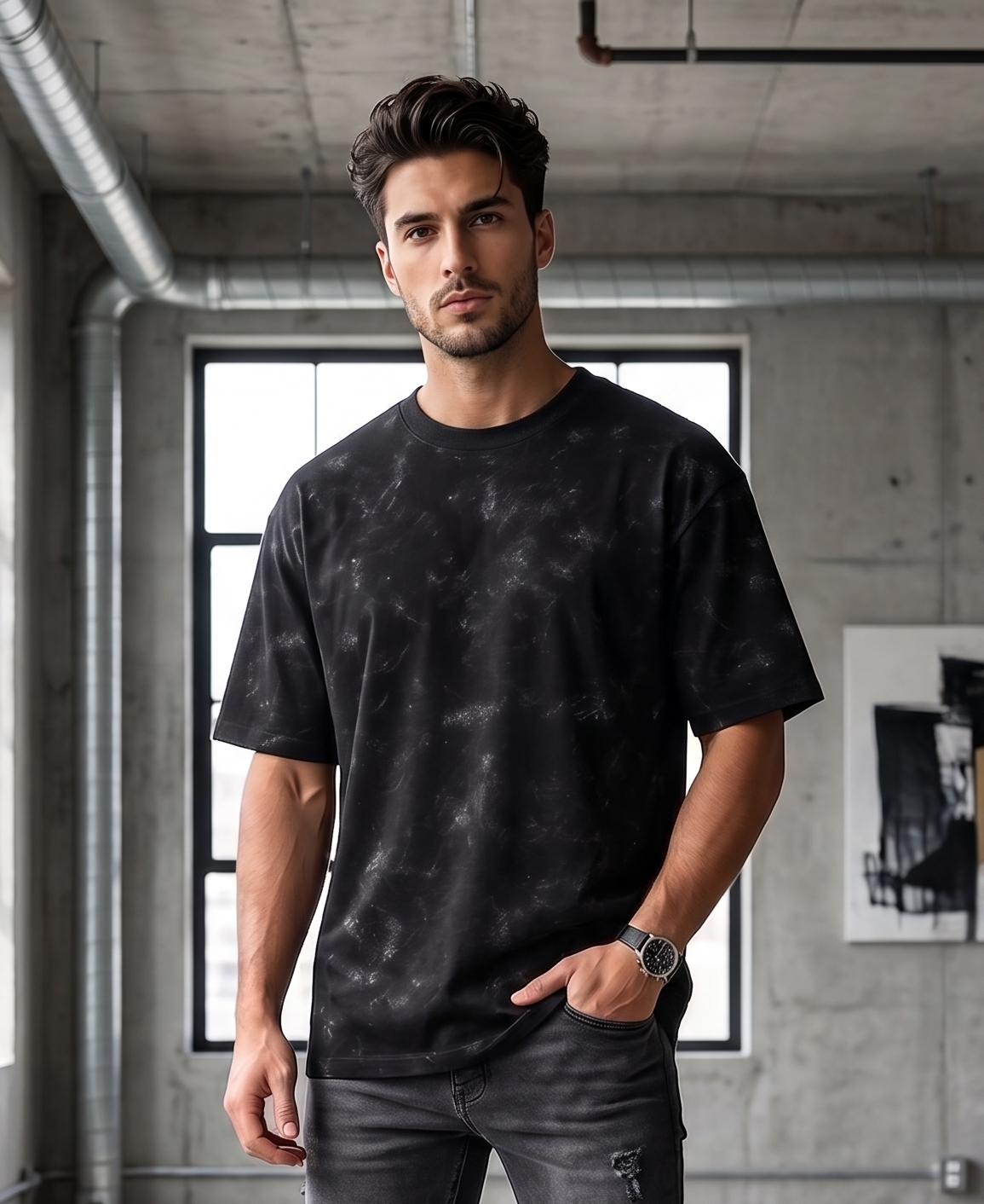 Black - Acid washed MW