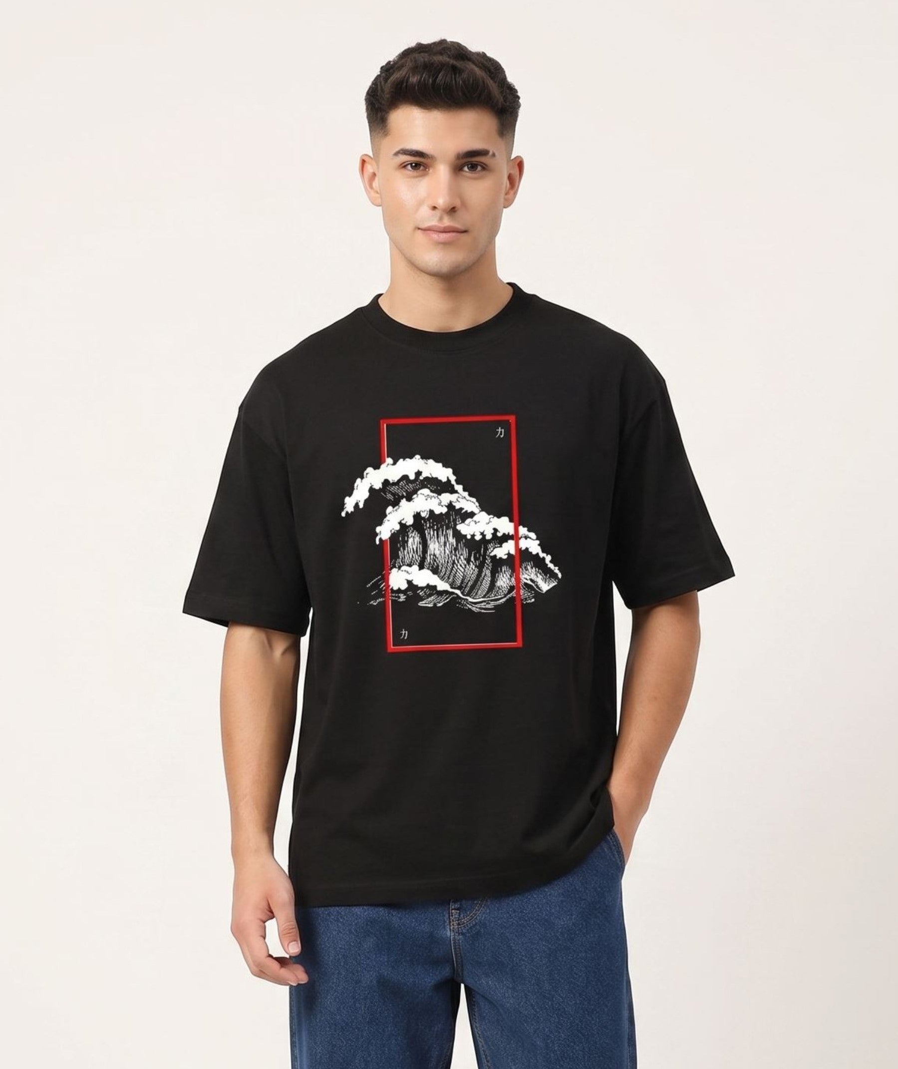 The kanagawa frame - black HW