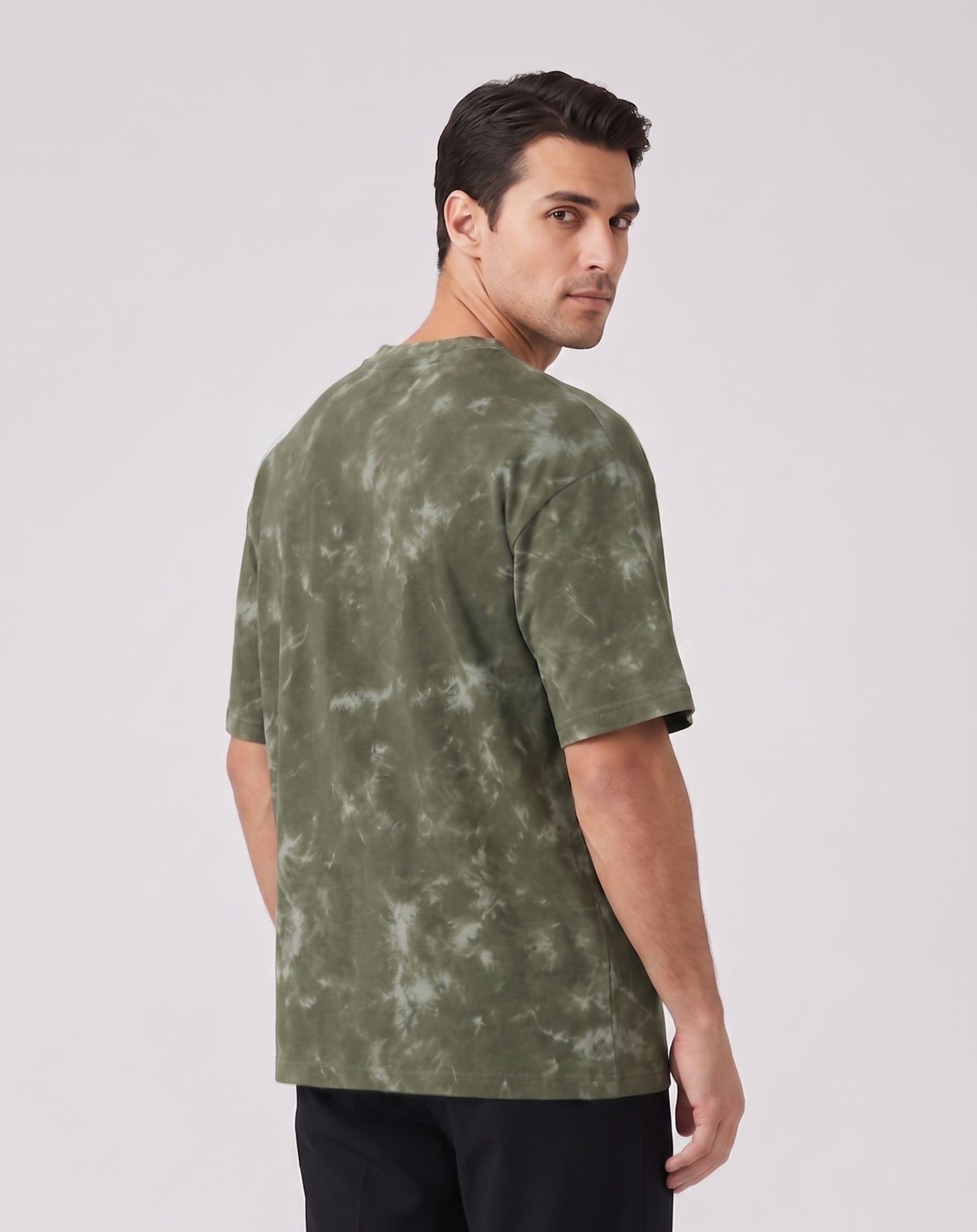 Army green - acid washed HW