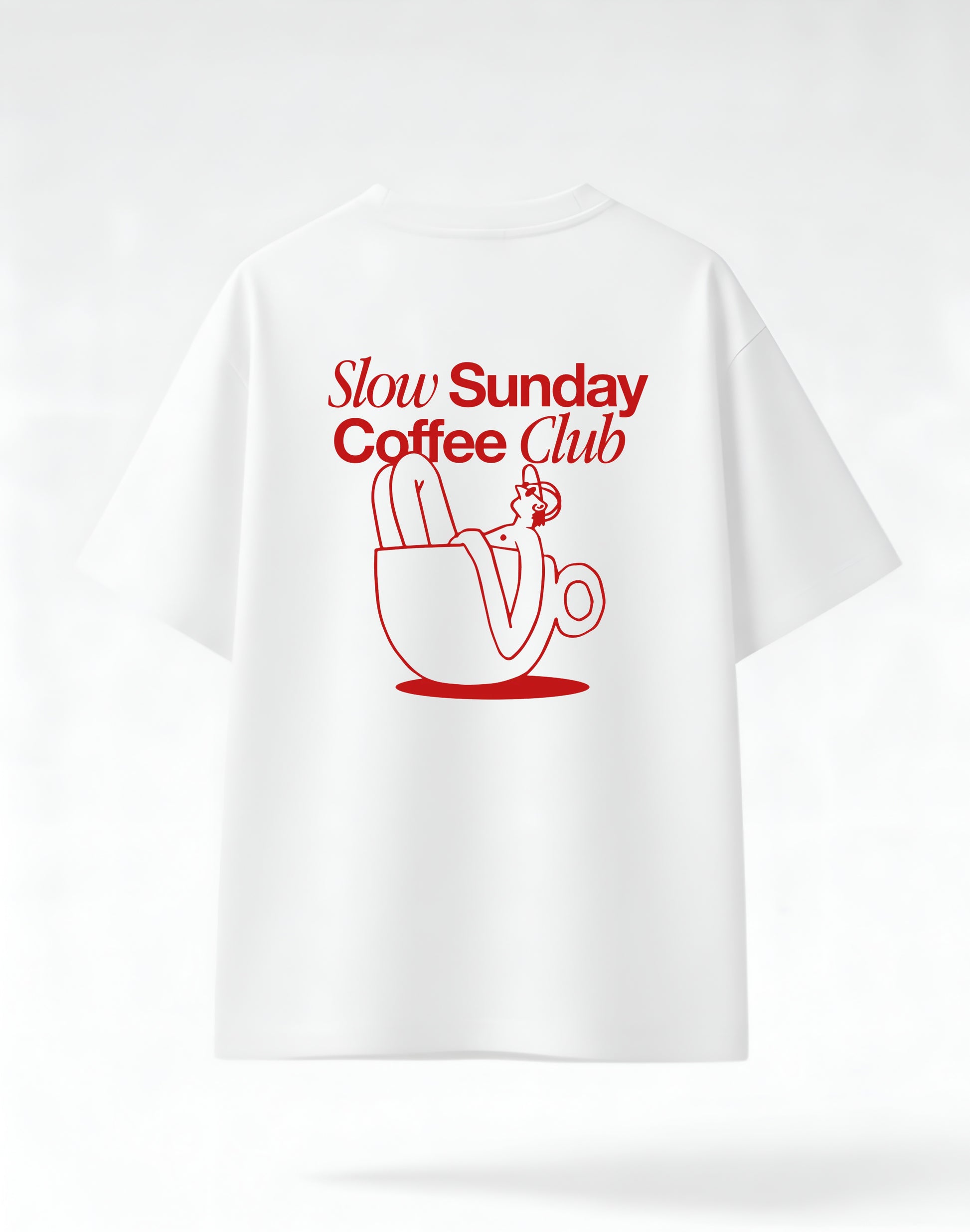 Slow sunday coffee club - white