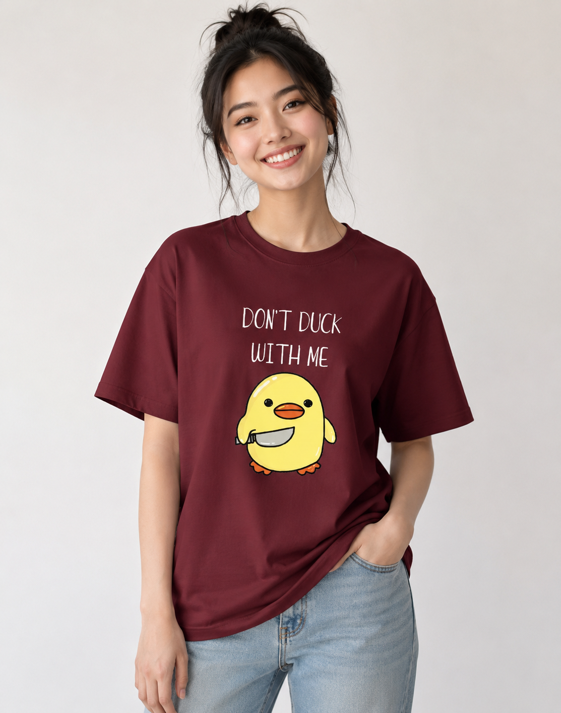 Don't duck with me - maroon