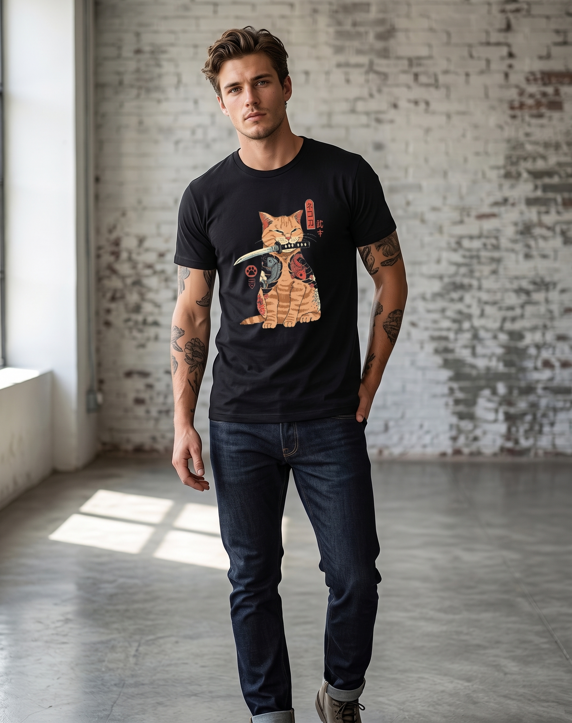 Katana cat - black