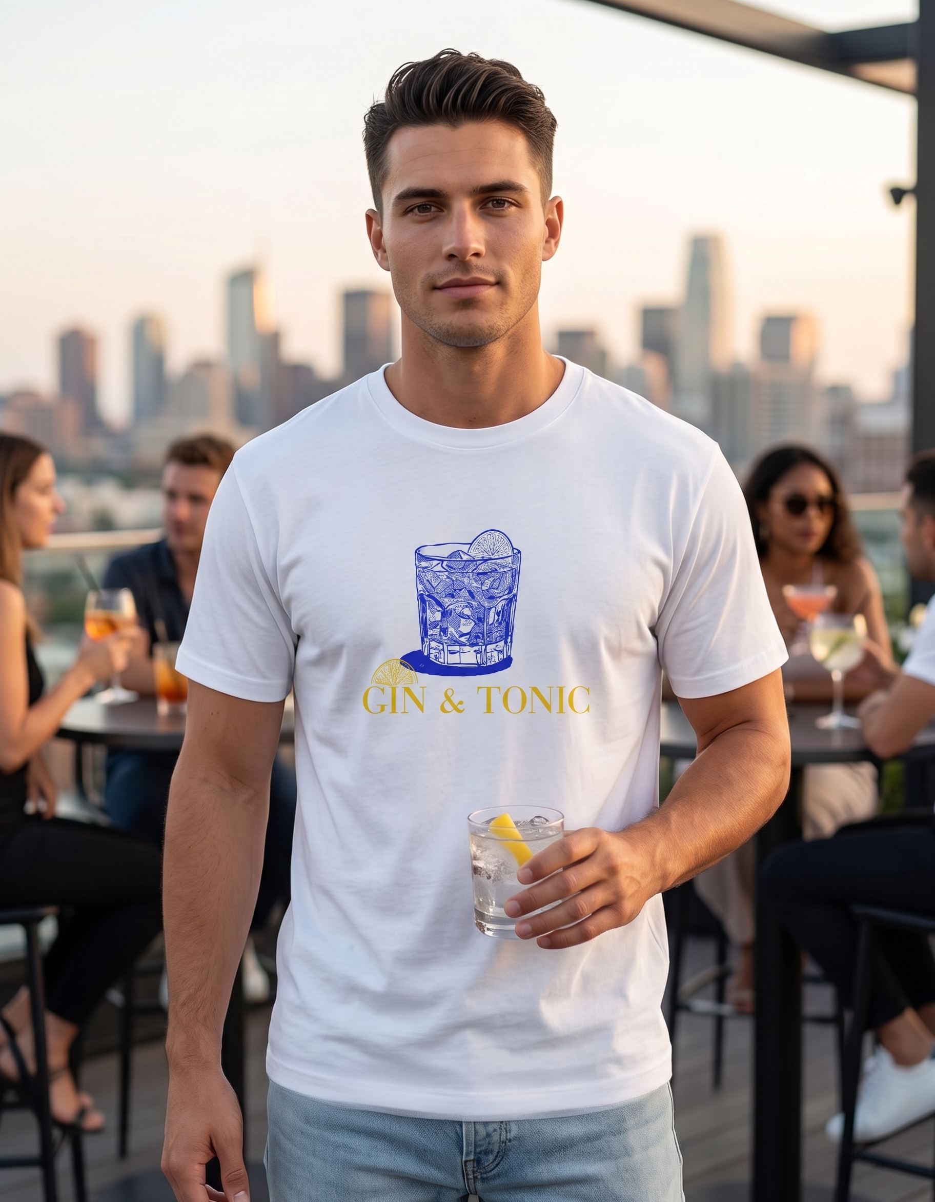 Gin & tonic - white