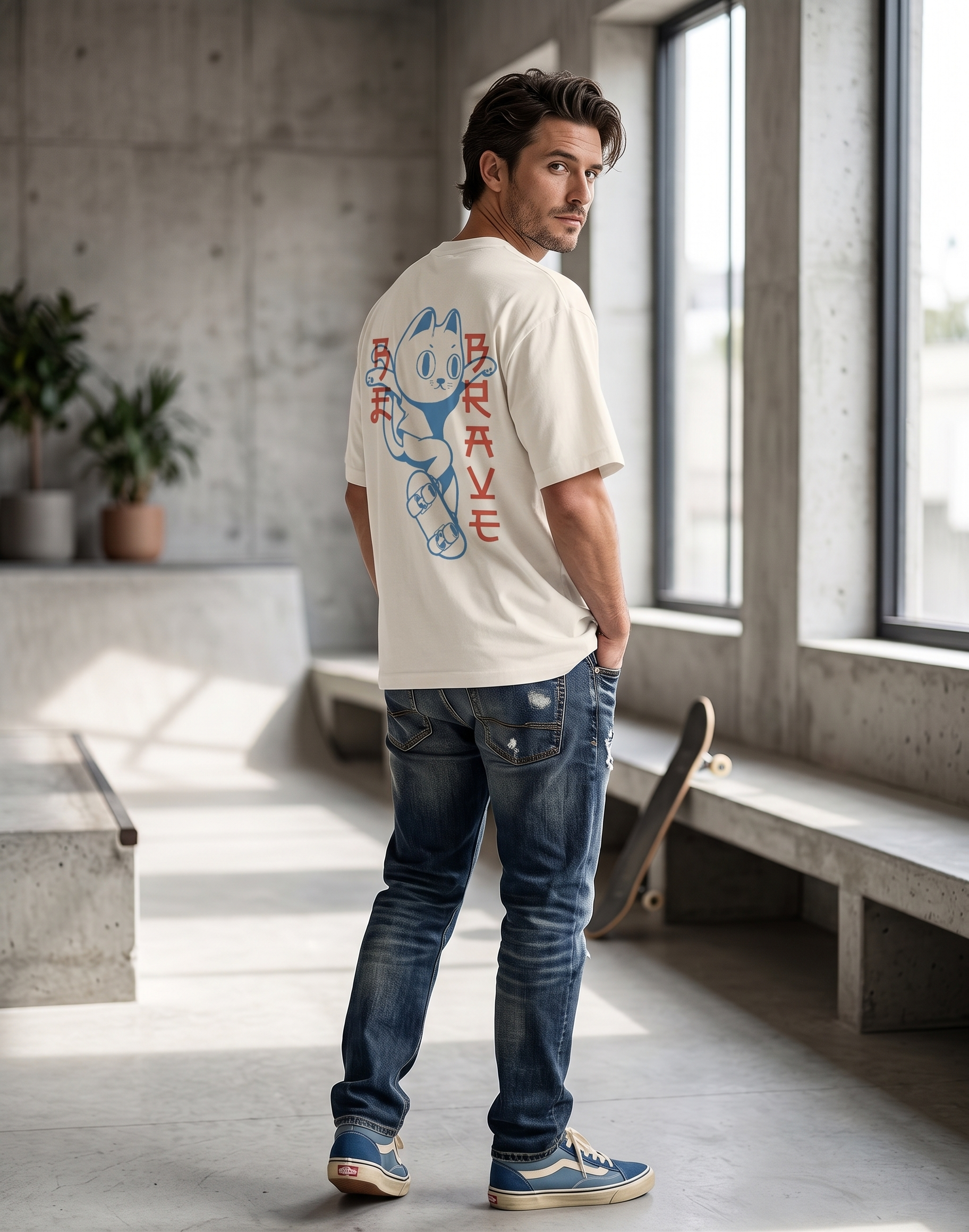 Be brave - off white