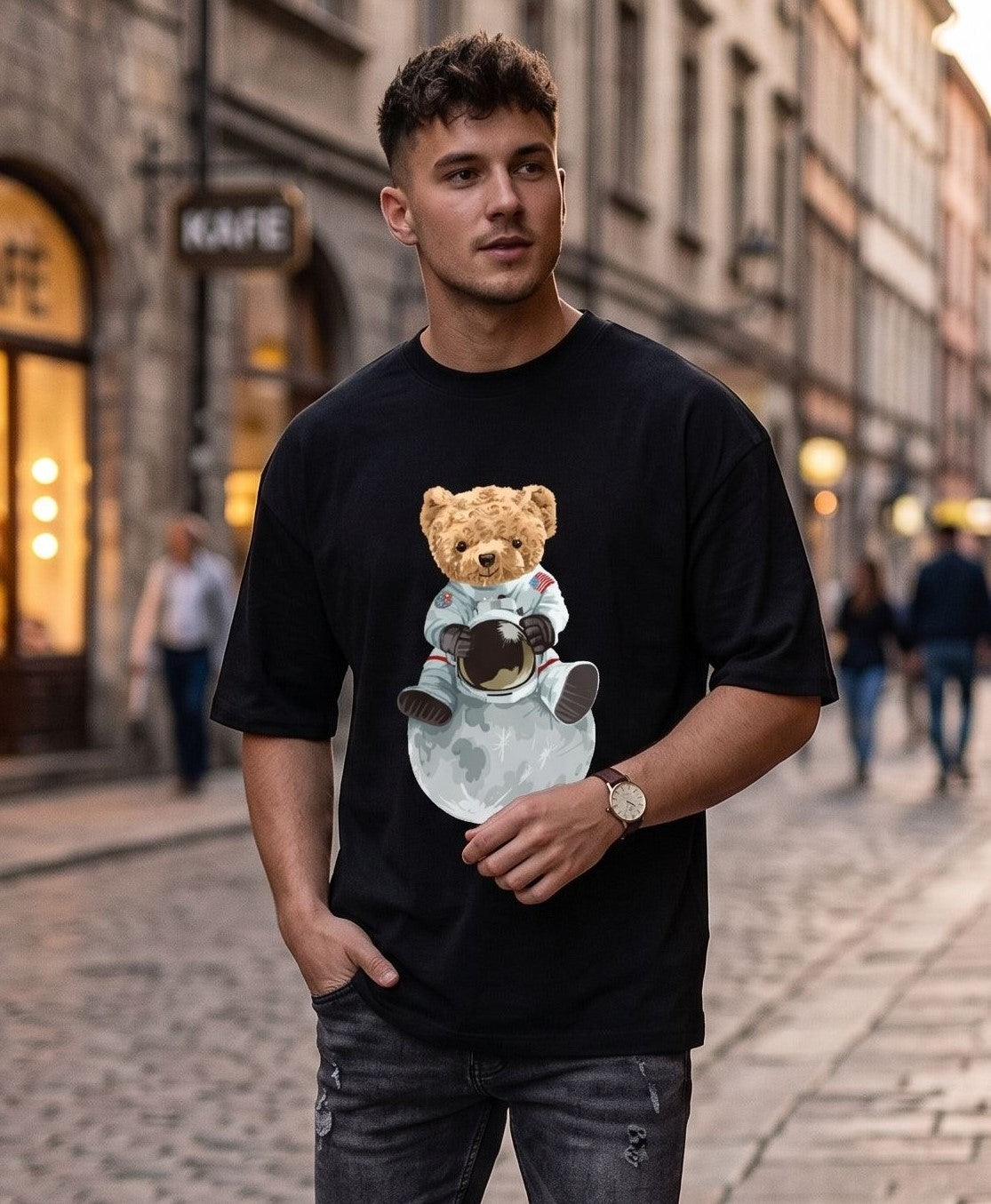 Space teddy - black