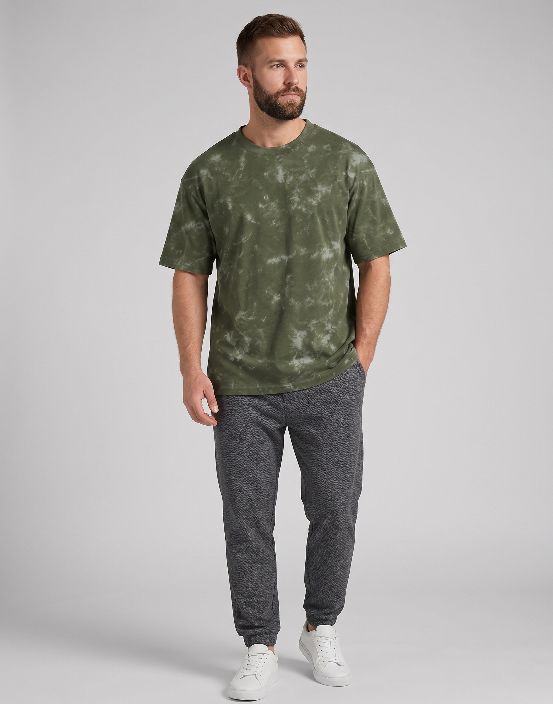 Army green - acid washed HW